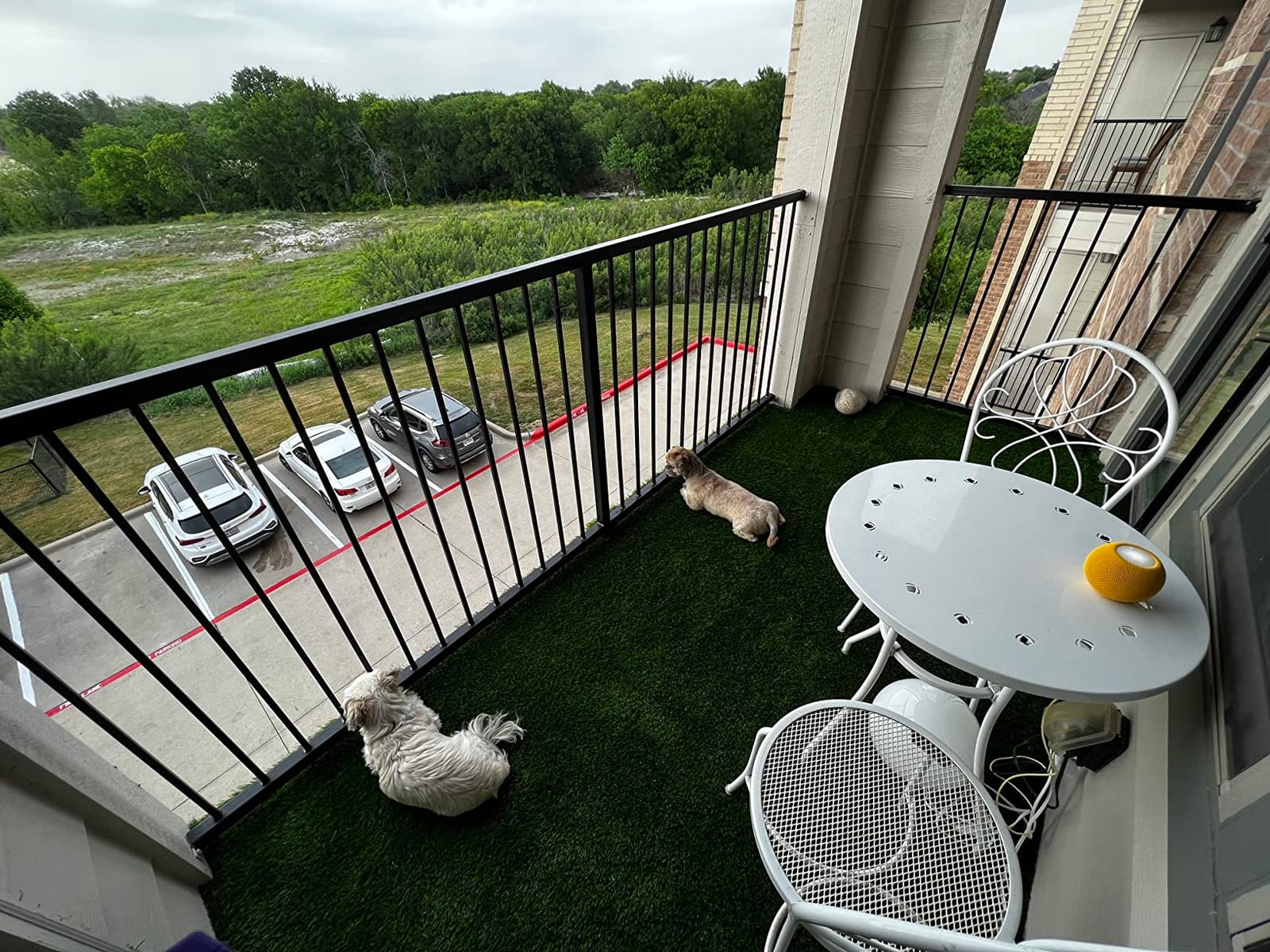 AYOHA Artificial Turf 4 ft x 6 ft with Drainage, 1.38 Inch Realistic Fake Grass Rug Indoor Outdoor Lawn Landscape for Garden, Balcony, Patio, Synthetic Grass Mat for Dogs, Customized customer photo 2