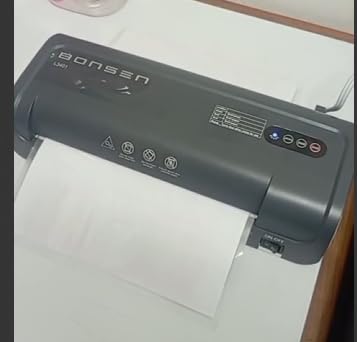 Laminator Machine, Bonsen 13 Inch Wide Thermal Laminator with Never Jam Technology, A3 Laminating Machine with 100 Laminating Sheets for School, Office and Home, Black (L3402) customer photo 2