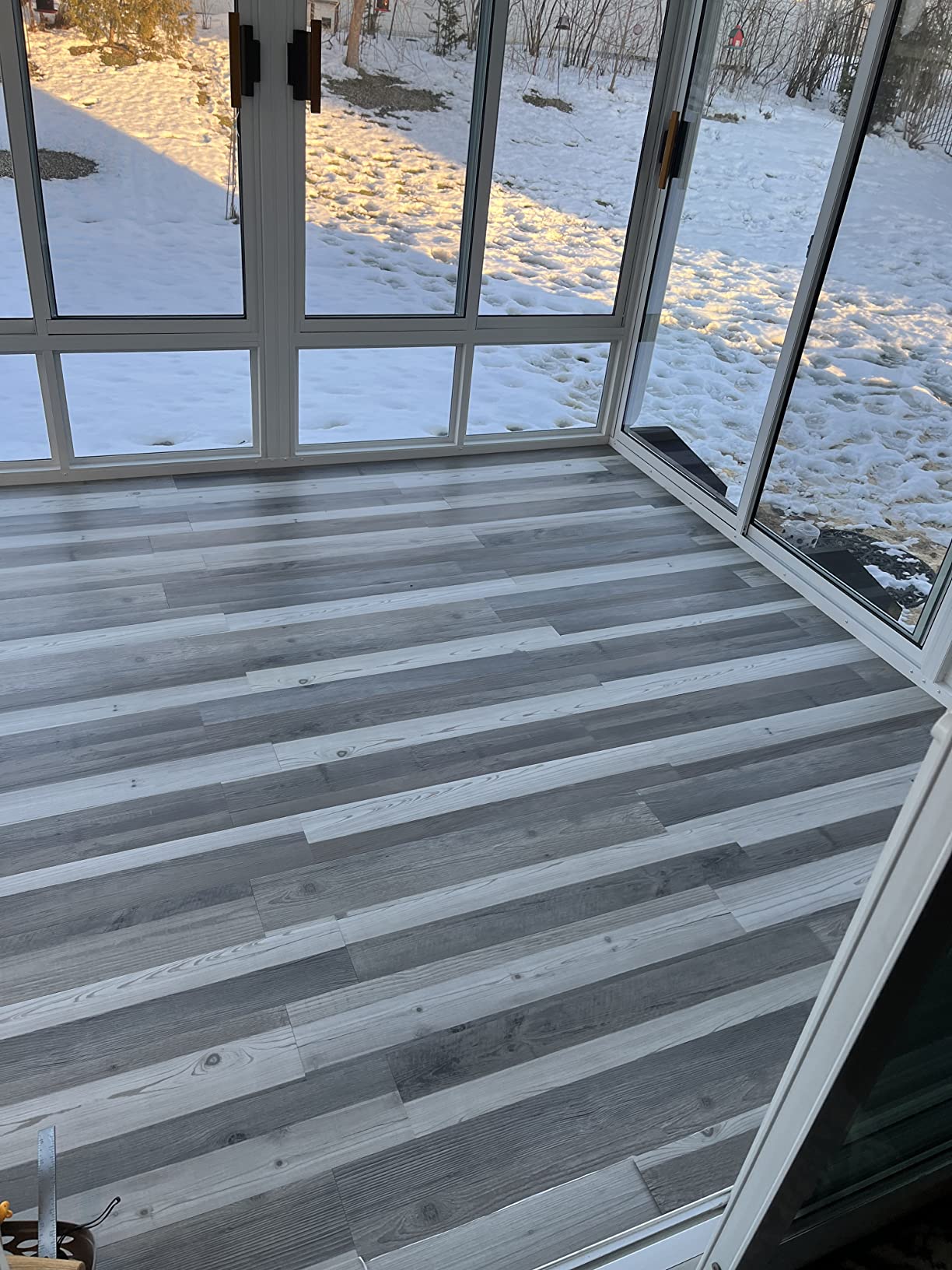 LUCiDA SURFACES Luxury Vinyl Flooring Tiles-Peel and Stick Floor Tile for DIY Installation-36 Wood-Look Planks-Quilt-BaseCore-54 Sq. Feet customer photo 2