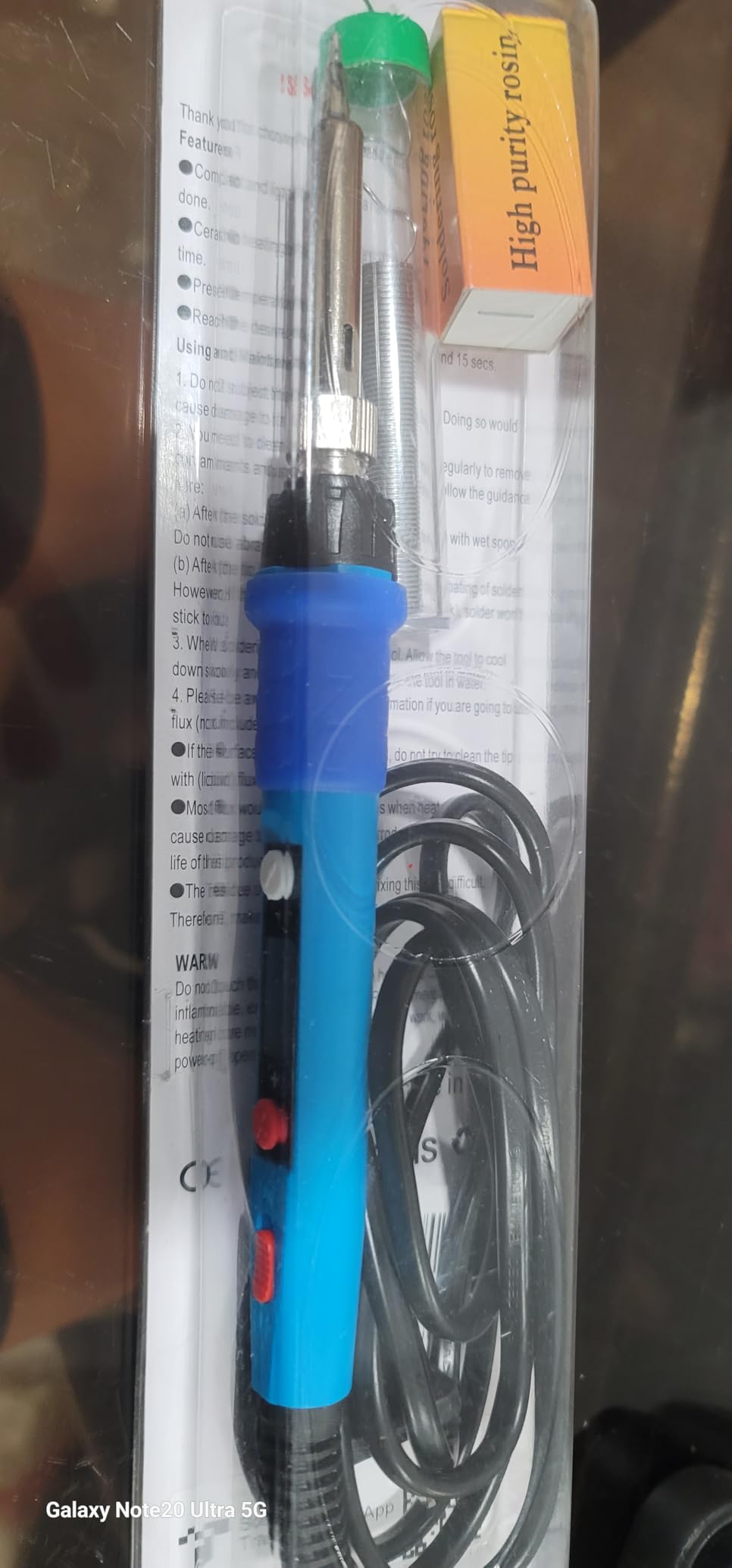 Soldering Iron Kit, 80W 110V LCD Digital Solder Iron Pen with Ceramic Heater, Portable Welding Tools with 5pcs Tips, Stand, Solders Wire, Sponge, Paste, for Metal,Electric Repairs, DIY customer photo 1