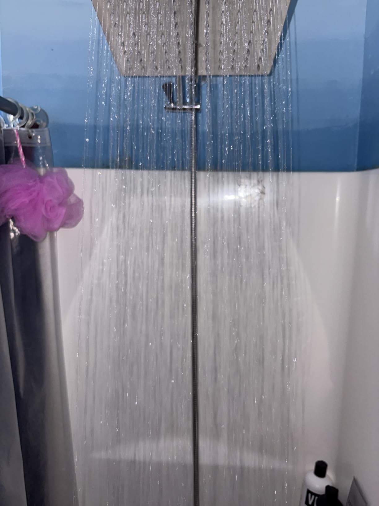 Shower Head, 8'' High Pressure Rainfall/Handheld Shower Combo, Matte Black customer photo 2