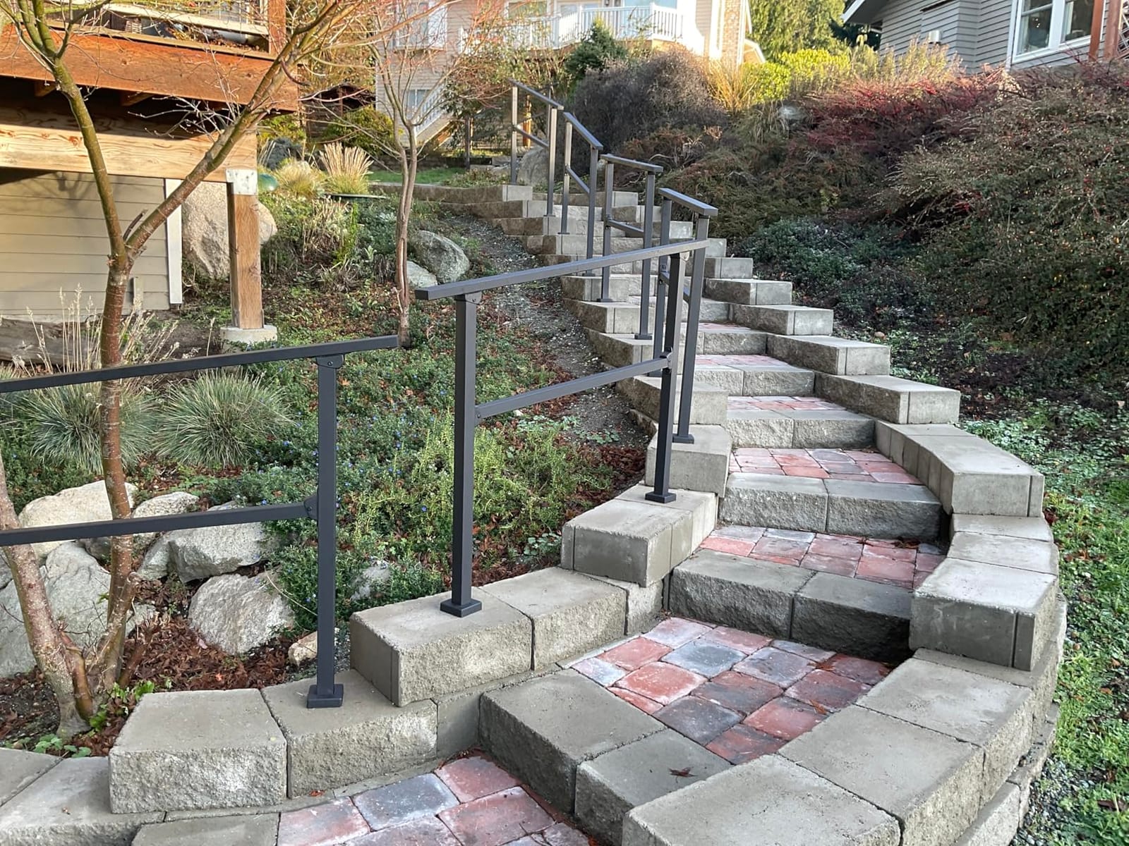 CR Fence & Rail Handrails for Outdoor Steps & Indoor Stair Railing Kit, 3-4 Steps Safety Hand Rail for Porch & Deck customer photo 2