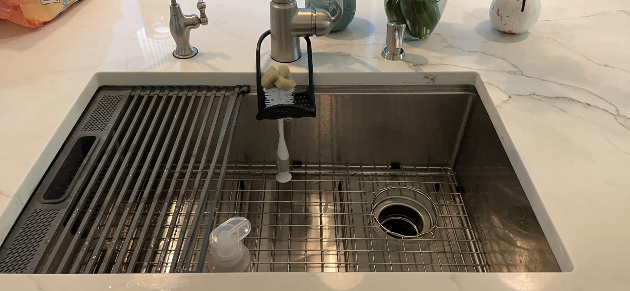 DELTA FAUCET 95B932-32S-SS Lorelai Workstation Kitchen Sink Undermount Stainless Steel Single Bowl with WorkFlow Ledge and Chef’s Kit of 6 Accessories customer photo 2