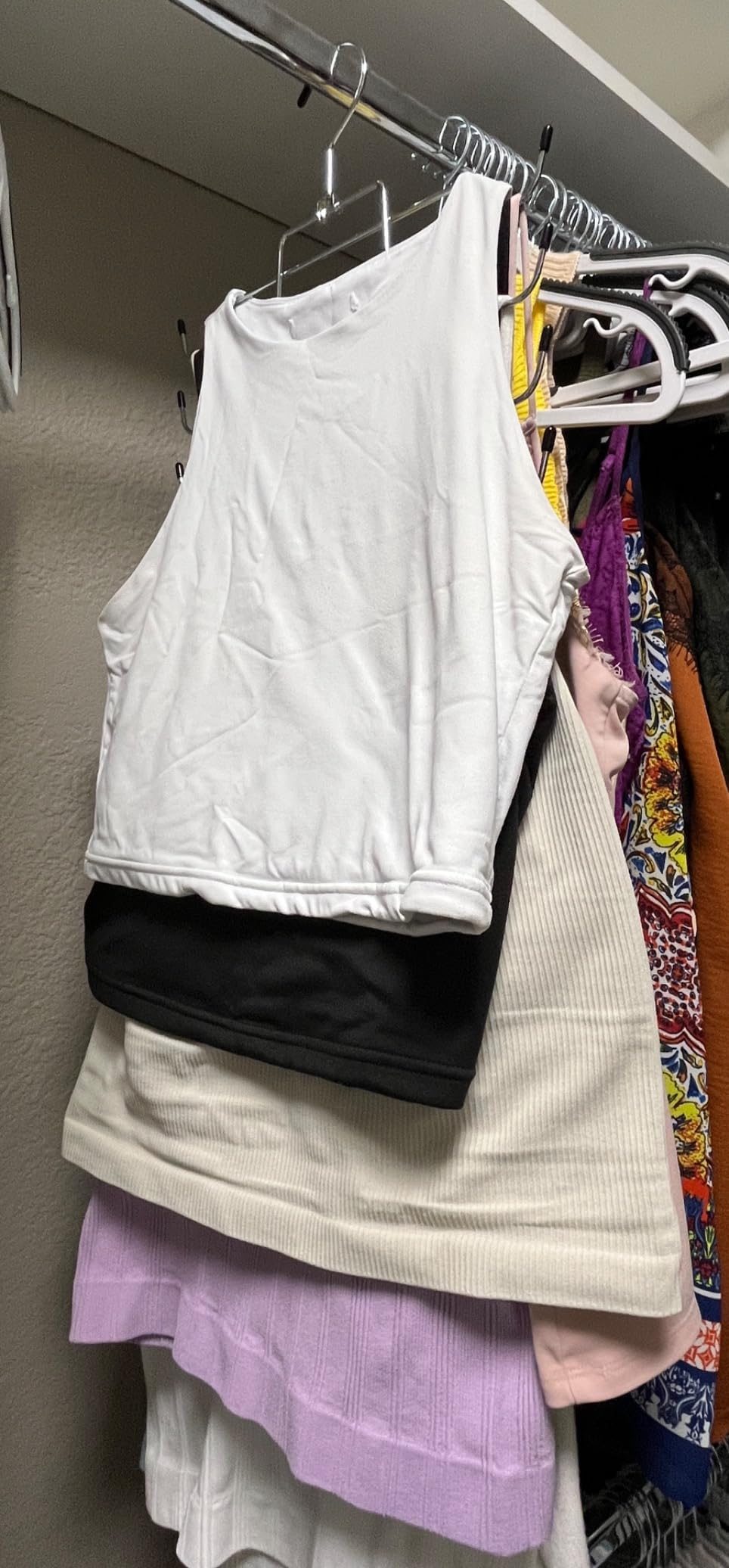 ZEDODIER 2 Pack Tank Top Hanger, Bra Organizer for Closet, Space Saving customer photo 1