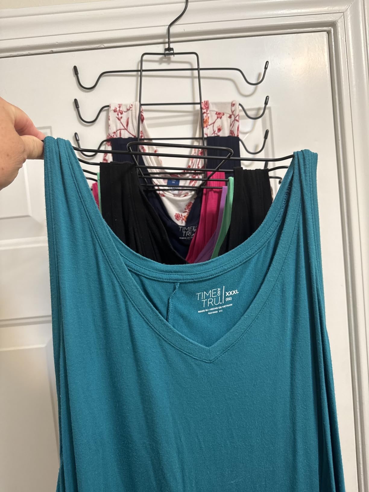 ZEDODIER 2 Pack Tank Top Hanger, Bra Organizer for Closet, Space Saving customer photo 2