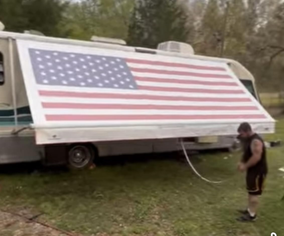 RV Awning Fabric Replacement for Motorhome Camper Trailer Canopy Fabric customer photo 2