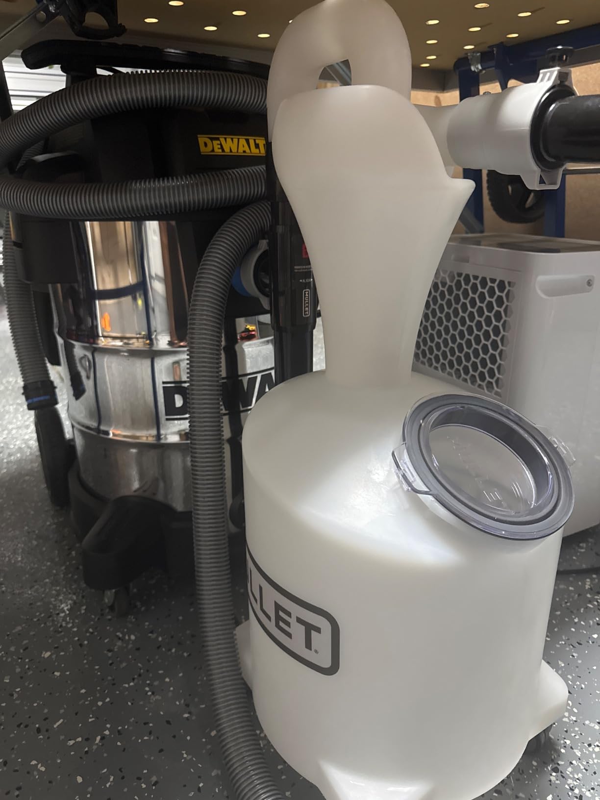 Mullet Cyclone Dust Collector, High-Speed Separator for Shop Vac | Reduce Clogged Filters, Cut-to-Fit PVC Fits Any Shop Vac, Separates Fine Dust & Heavy Debris customer photo 2