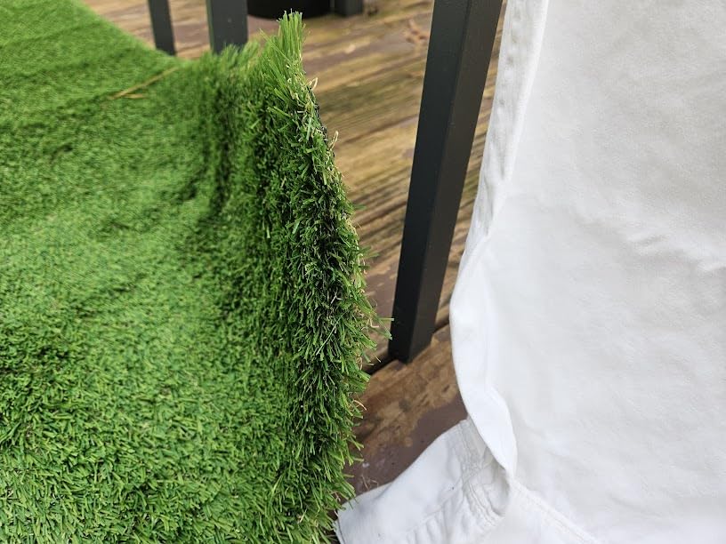 SunTurf Artificial Grass for Dogs, Dog Pee Grass, Fake Grass for Dogs Potty Training, 4x6ft Extra Large Turf Grass, Reusable Puppy Wee Wee Pads, Dog Supplies, Indoor Outdoor customer photo 1