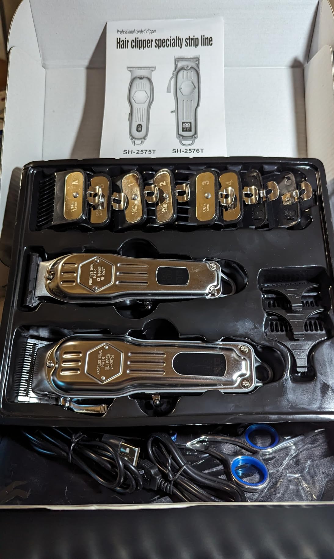 KIKIDO Cordless Hair Clippers for Men Professional Home Hair Cutting Kit customer photo 2