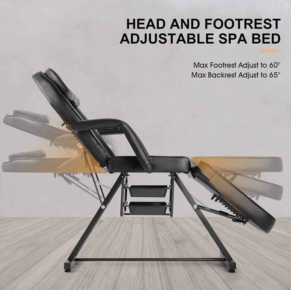 Artist hand Hydraulic Facial Table Tattoo Chair Massage Bed Adjustable Professional for Esthetician Beauty Spa Lash Bed for Eyelash Extensions Salon Equipment Barber Salon (White) customer photo 1