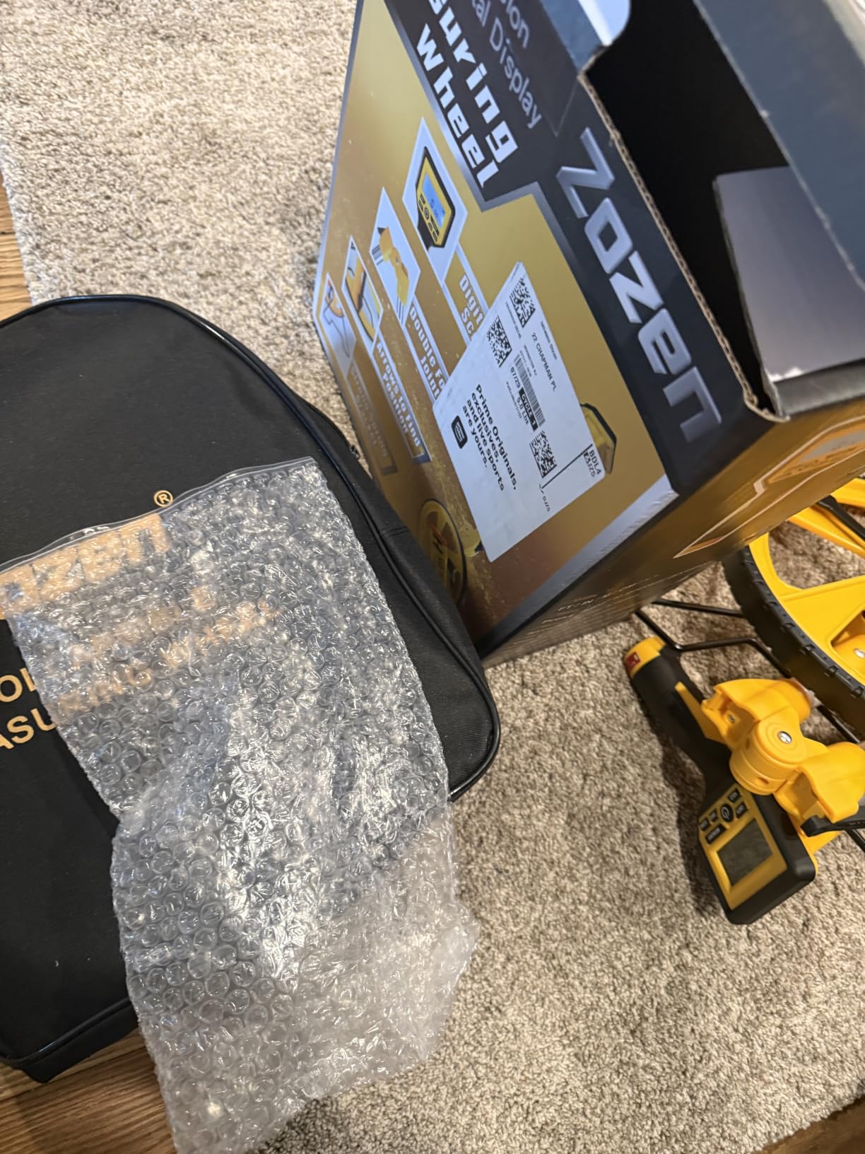 Zozen Measuring Wheel Digital Display, Imperial & Metric, High Precision | 3-Section Foldable, Backlit Display, Measure Wheel Roller Up to 9,999.99Ft/9,999.99M, Kickstand, Include Portable Backpack customer photo 1