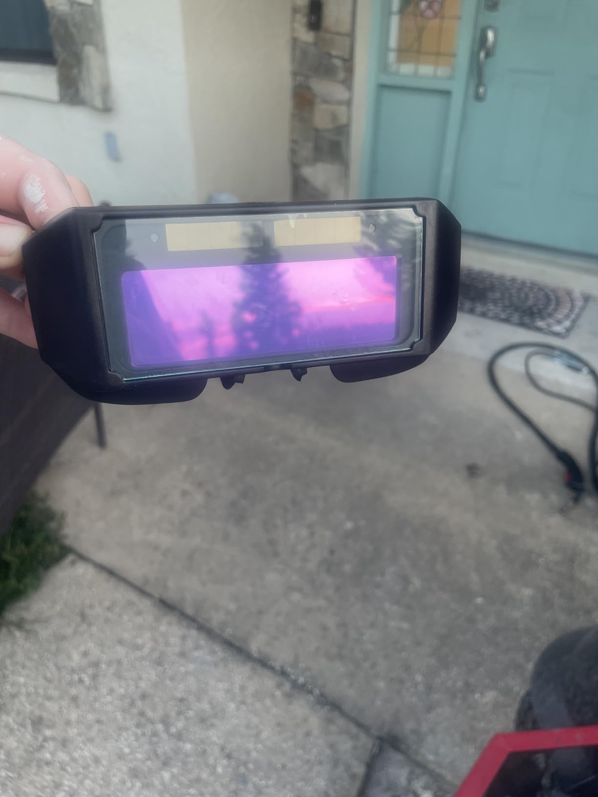 T TOVIA Welding Glasses Auto-Darkening LCD Welding Goggles | Portable Safety Welding Goggles With 2 Sensors Adjustable Shade for TIG MIG MMA Plasma customer photo 1