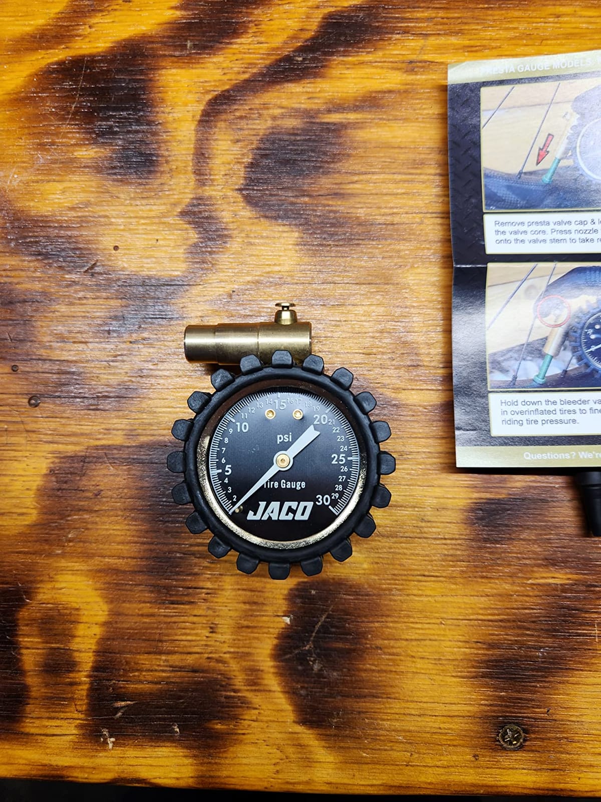JACO FTX-30 Low Pressure Presta Tire Gauge for Bikes (Max 30 PSI) | Fatbike & MTB Series customer photo 1
