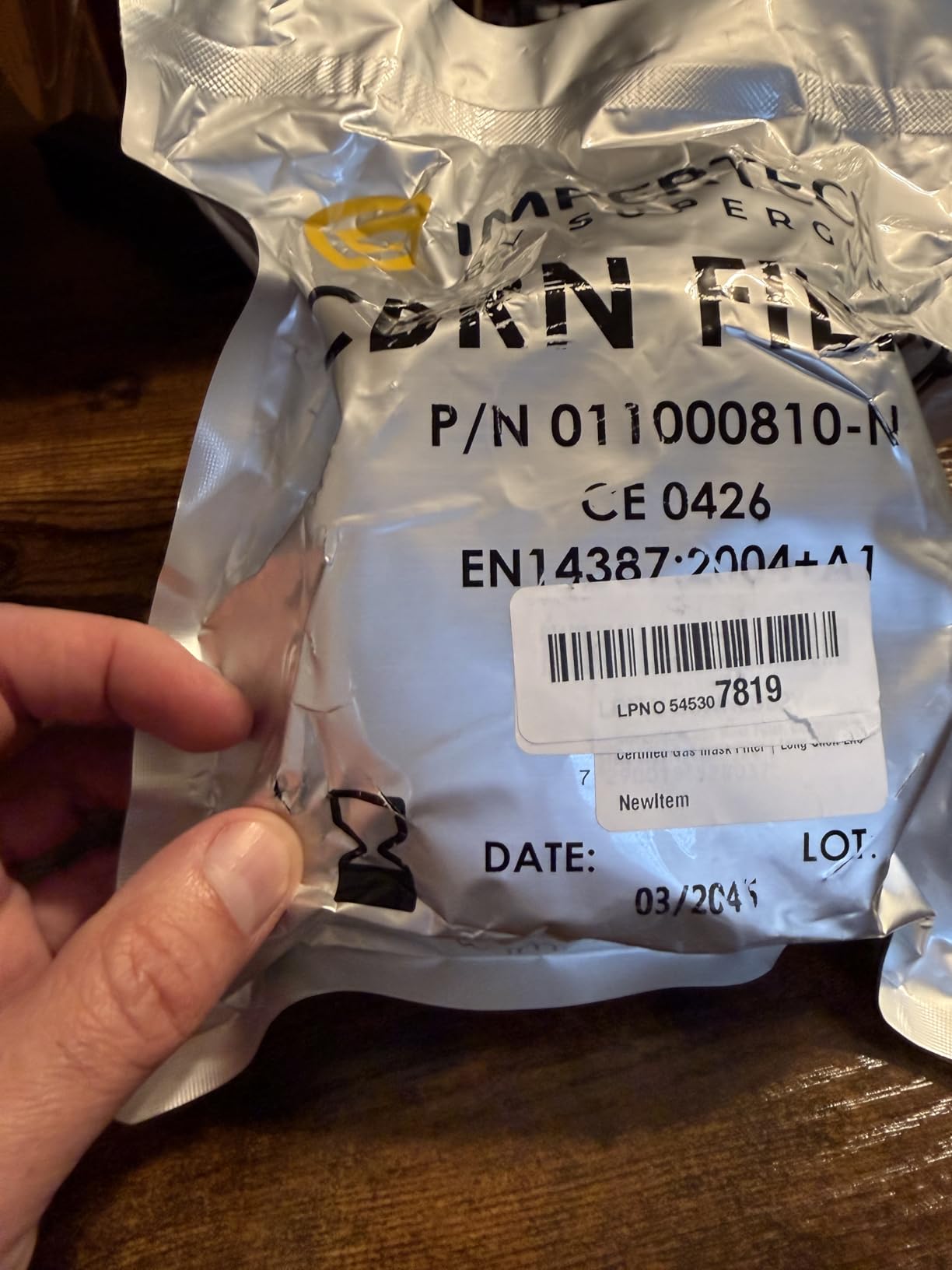 SUPERGUM Gas Mask Filter, CBRN 40mm, Certified Gas mask Filter | Long Shelf Life customer photo 1