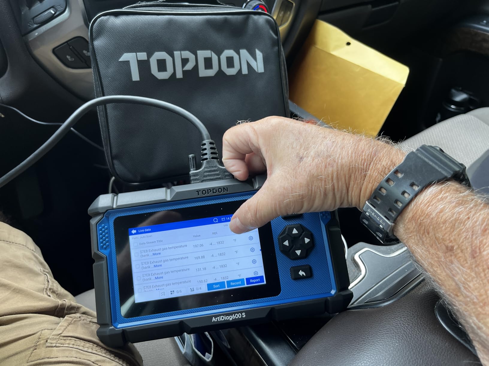 TOPDON AD600S OBD2 Scanner, Engine ABS Transmission Diagnostic Scan Tool customer photo 2