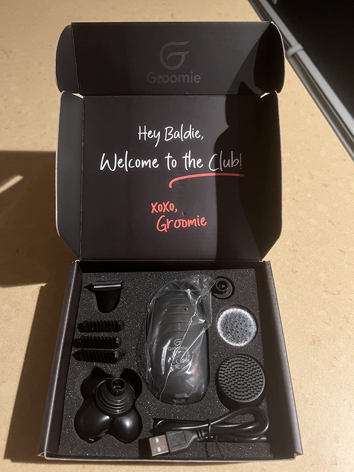 Groomie BaldiePro Cordless Head Shaver Kit for Bald Men, Waterproof customer photo 2