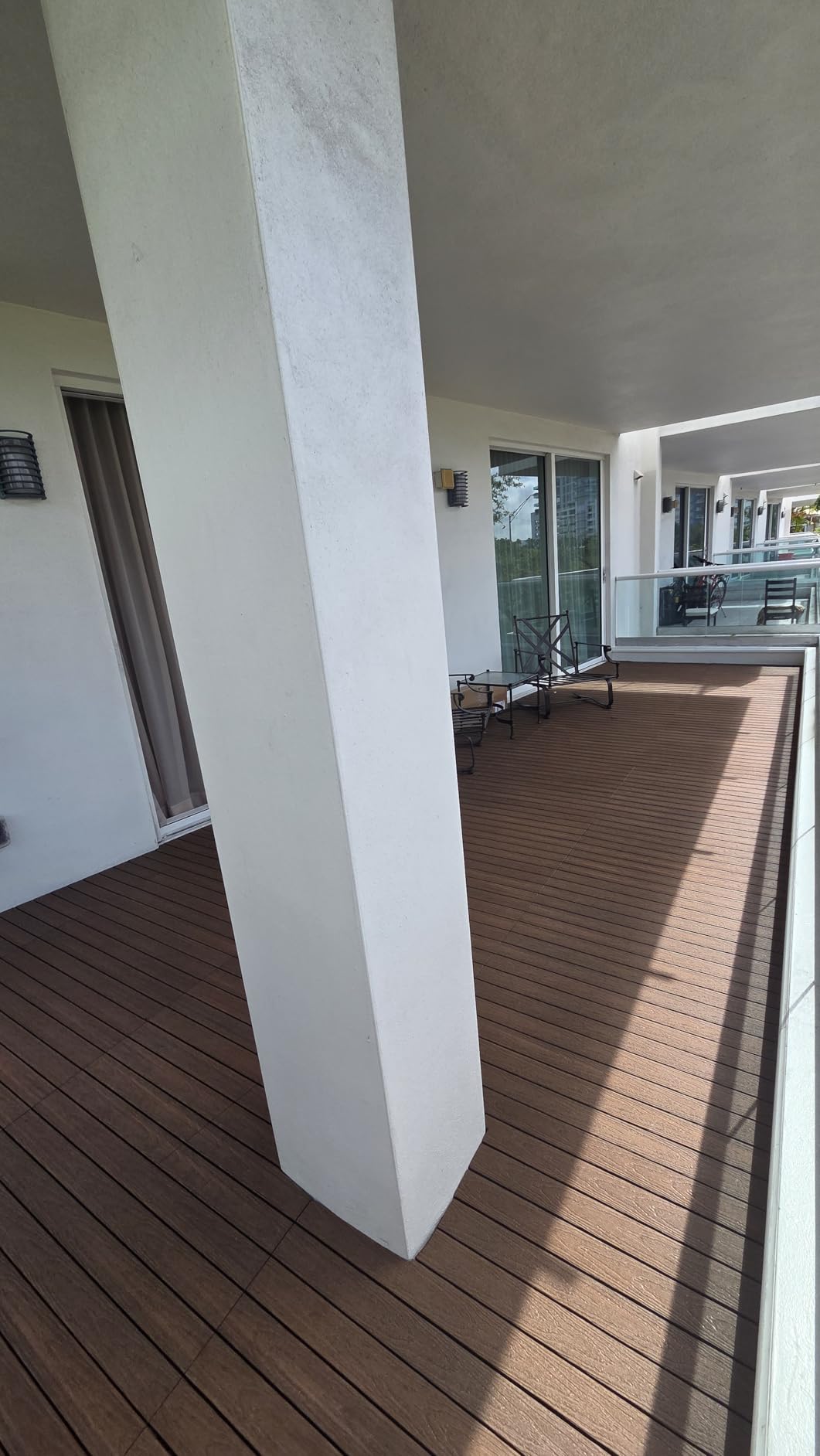 NewTechWood UltraShield Naturale 1 ft. x 3 ft. Quick Deck Outdoor Composite Deck Tile in Peruvian Teak (15 sq. ft. Per Box) customer photo 1