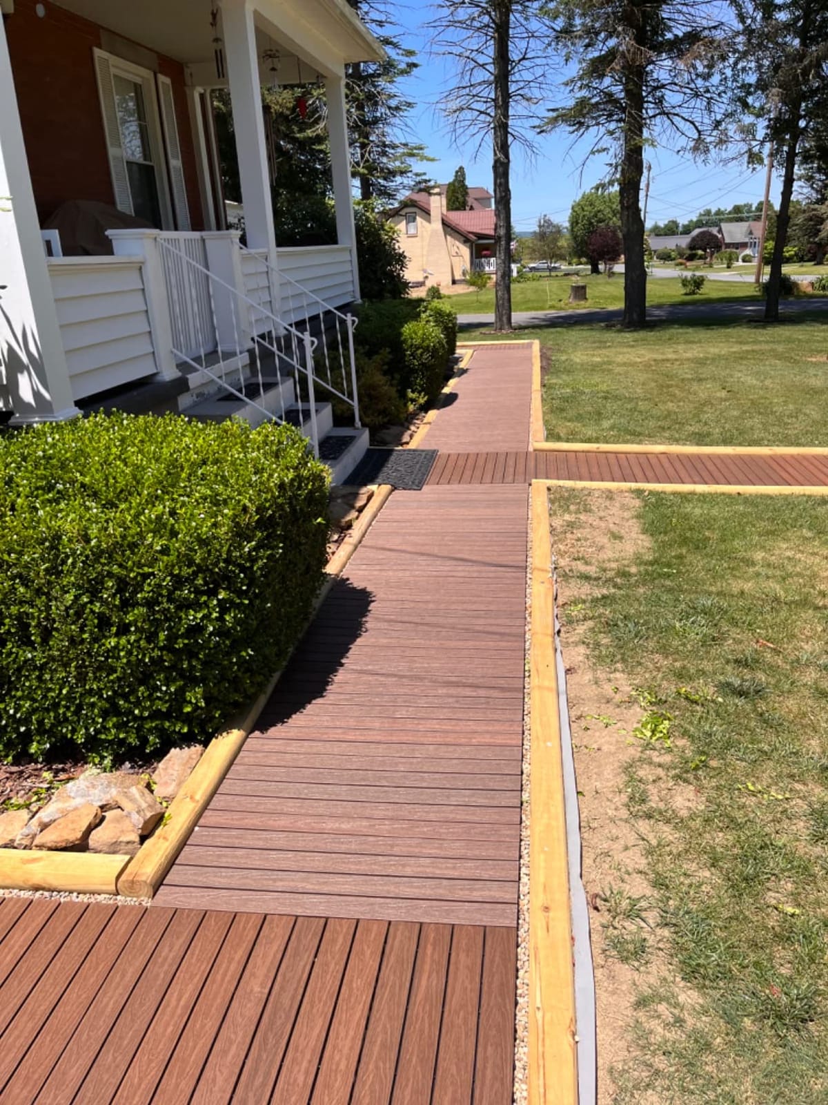 NewTechWood UltraShield Naturale 1 ft. x 3 ft. Quick Deck Outdoor Composite Deck Tile in Peruvian Teak (15 sq. ft. Per Box) customer photo 2