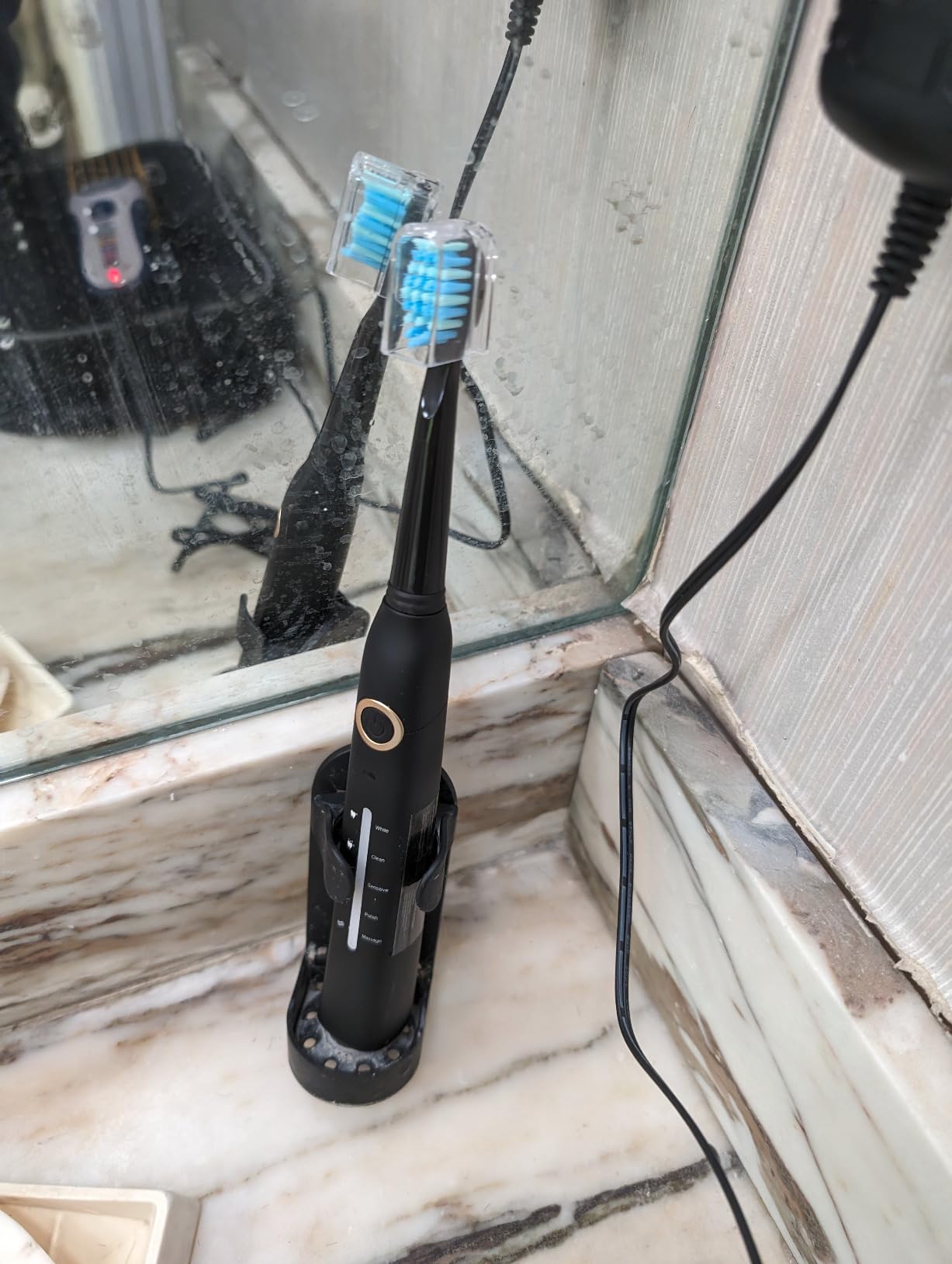 TEETHEORY Electric Toothbrush for Adults with 8 𝐁𝐫𝐮𝐬𝐡 𝐇𝐞𝐚𝐝𝐬, Sonic Electric Toothbrush with 40000 VPM Deep Clean 5 Modes, Rechargeable Toothbrushes Fast Charge 4 Hours Last 30 Days customer photo 1