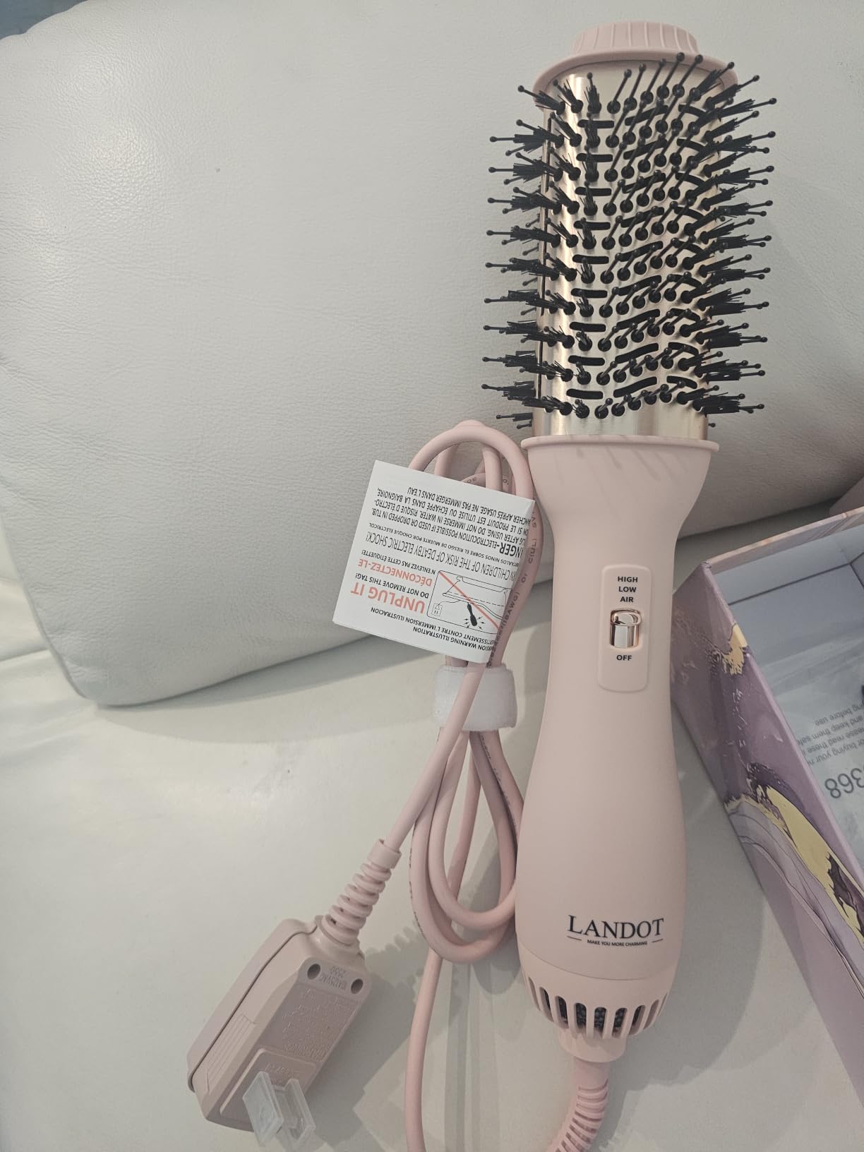LANDOT Hair Blow Dryer Brush 60mm One-Step Hot Air Styler Blowout Volumizer customer photo 1