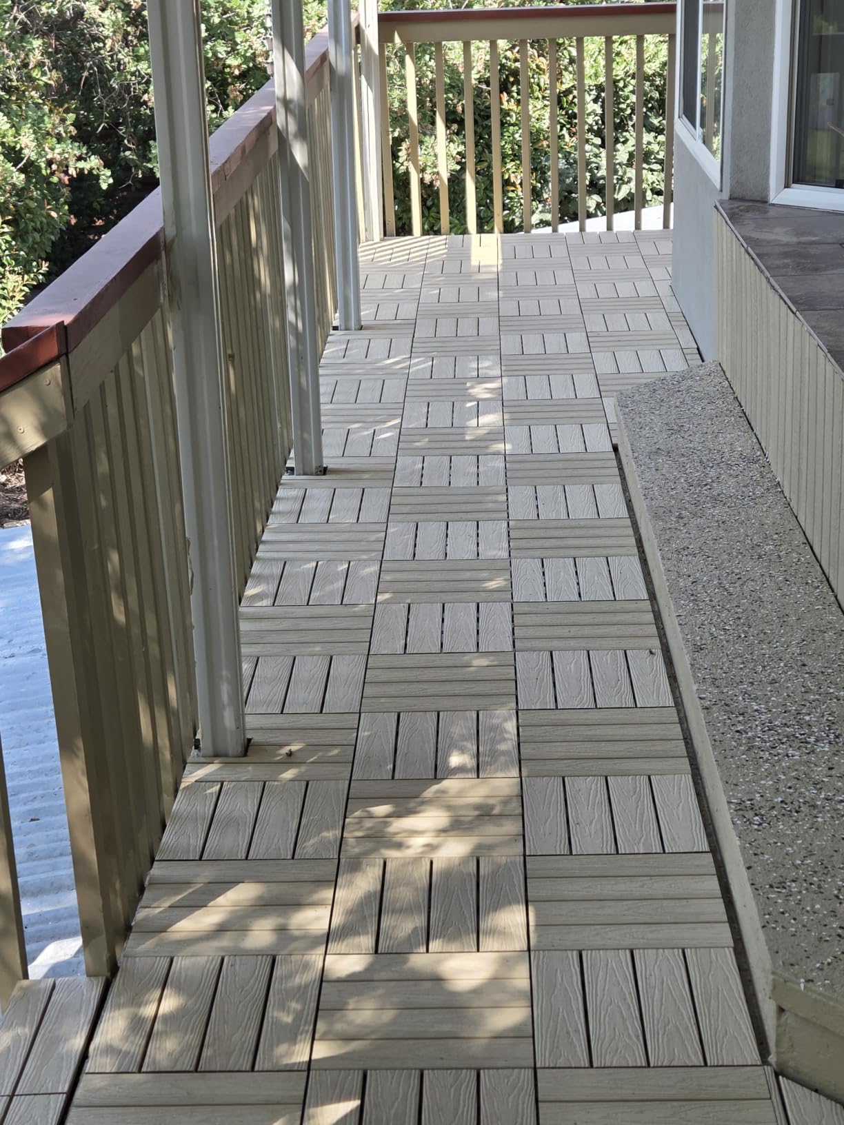 NewTechWood UltraShield Naturale 1 ft. x 1 ft. Composite Deck Tiles customer photo 1