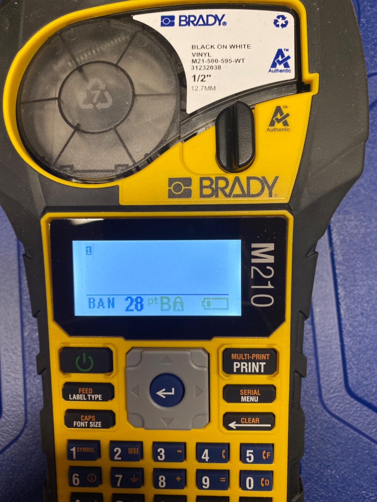 Brady M210 Portable Label Printer Kit (M210-KIT), Yellow/Black customer photo 2