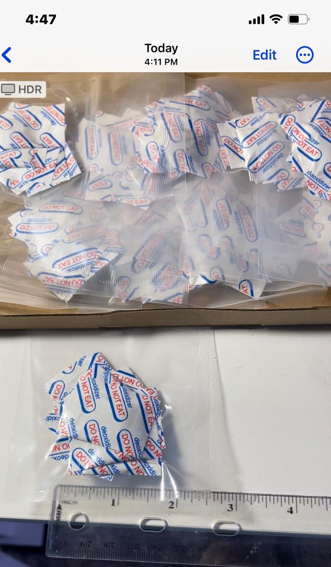 auhanth 100 Packs 100CC Oxygen Absorbers (10 Packs of 10), Food Grade Oxygen Absorbers for Long Term Food Storage in Vacuum Bag, Applicable to Mason Jars, Vacuum Storage Bags customer photo 1
