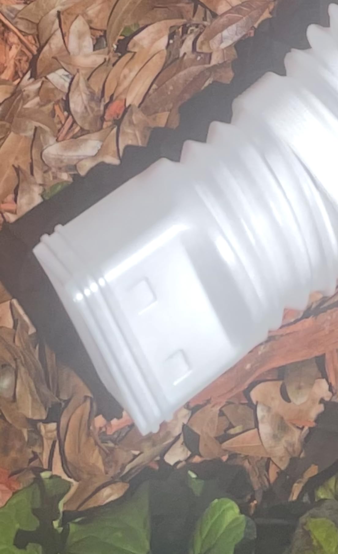 plusgutter White-2pack Rain Gutter Downspout Extensions Flexible, Drain Downspout Extender,Down Spout Drain Extender, Gutter Connector Rainwater Drainage,Extendable from 21 to 68 Inches customer photo 1