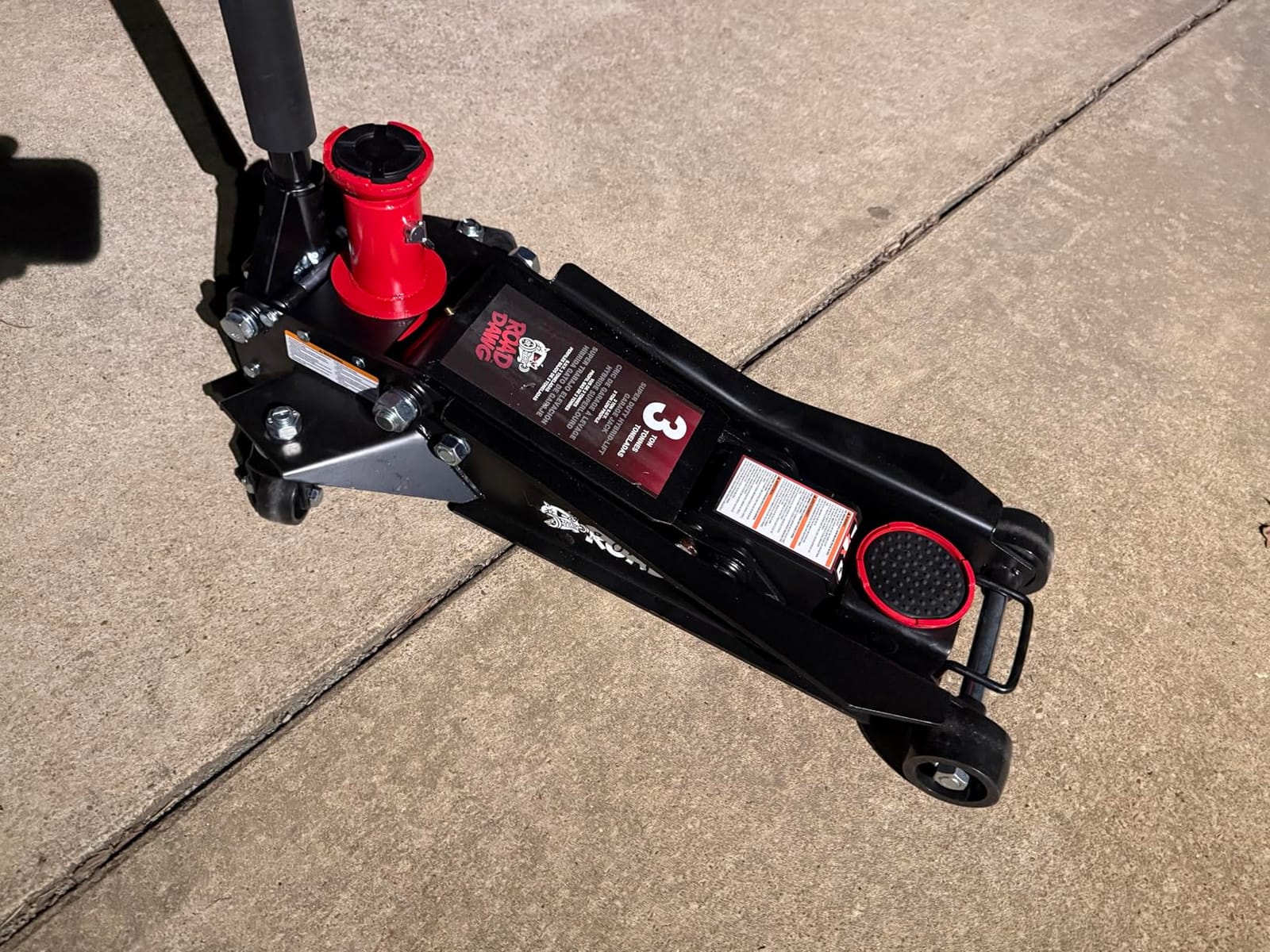 Road DAWG Low‑Profile High‑Reach Hydraulic 3 Ton Floor Jack, Black customer photo 2