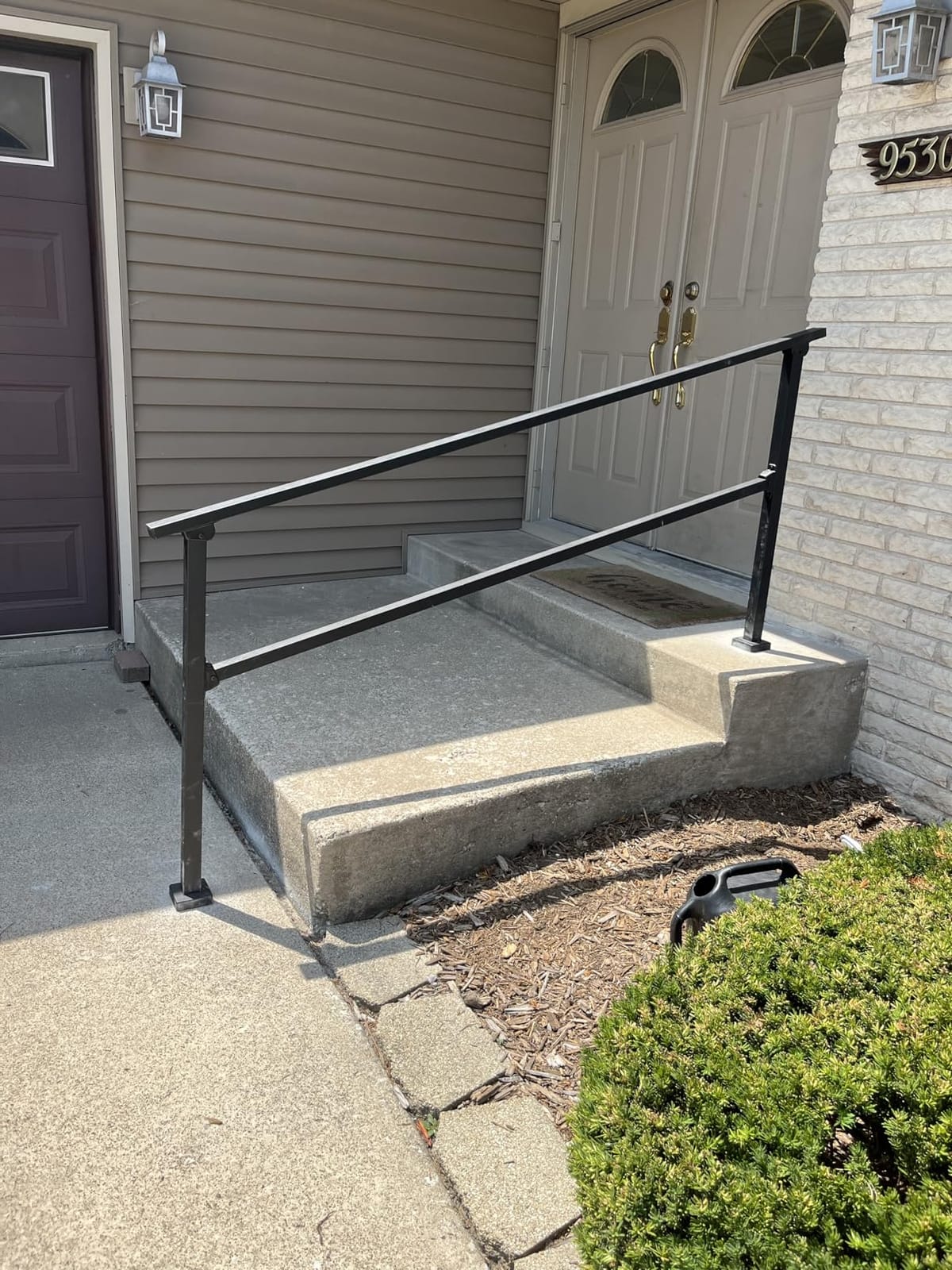 CR Fence & Rail Handrails for Outdoor Steps & Indoor Stair Railing Kit, 5-6 Steps Safety Hand Rail for Porch & Deck customer photo 2