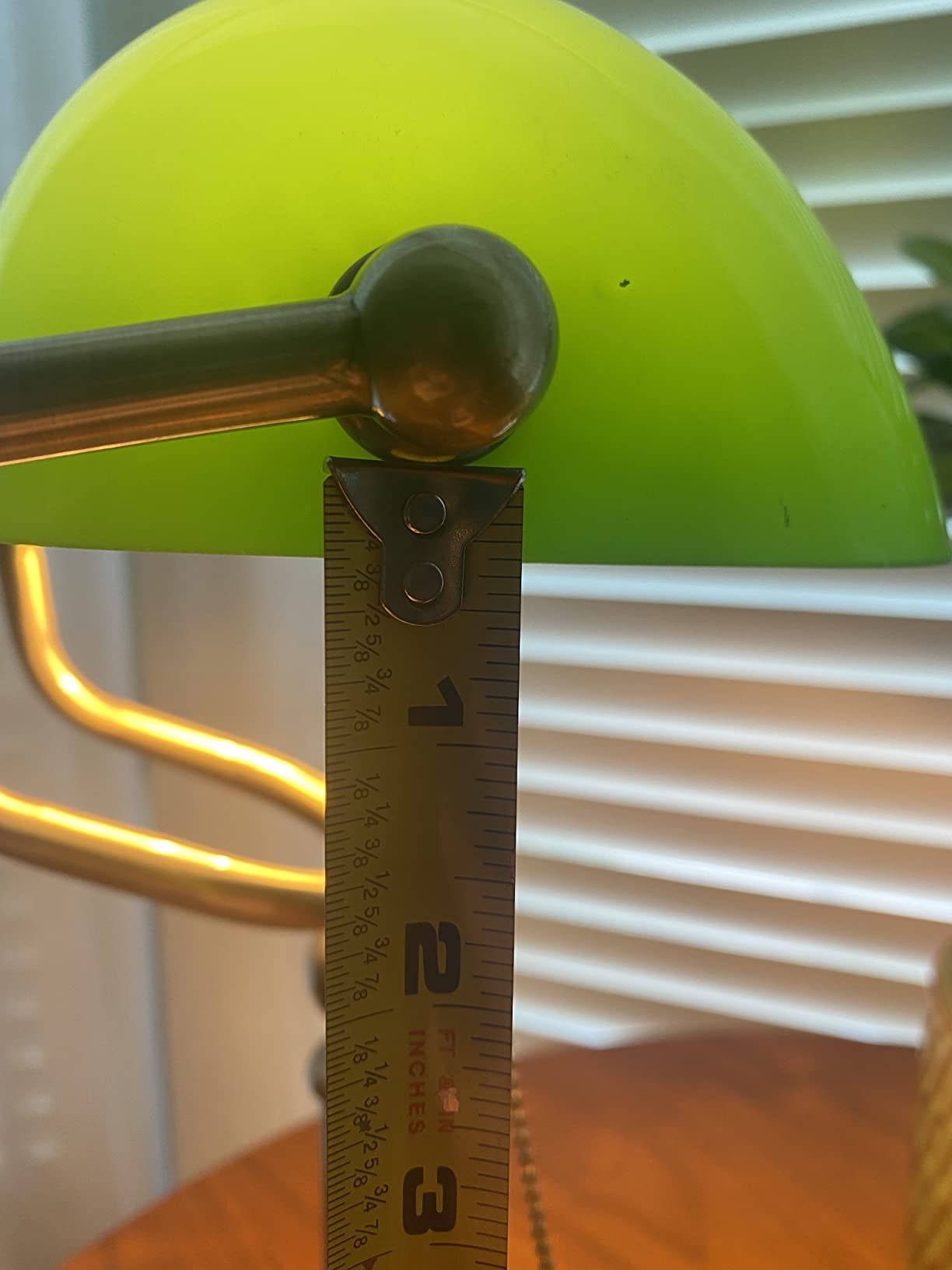 Green Glass Bankers Desk Lamp with Pull Chain Switch Plug in Fixture customer photo 2
