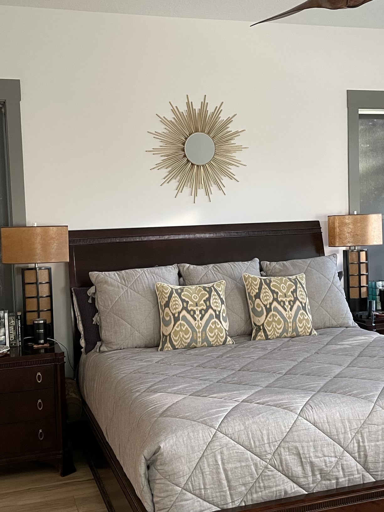 Henton Sunburst Wall Mirror - Gold customer photo 1