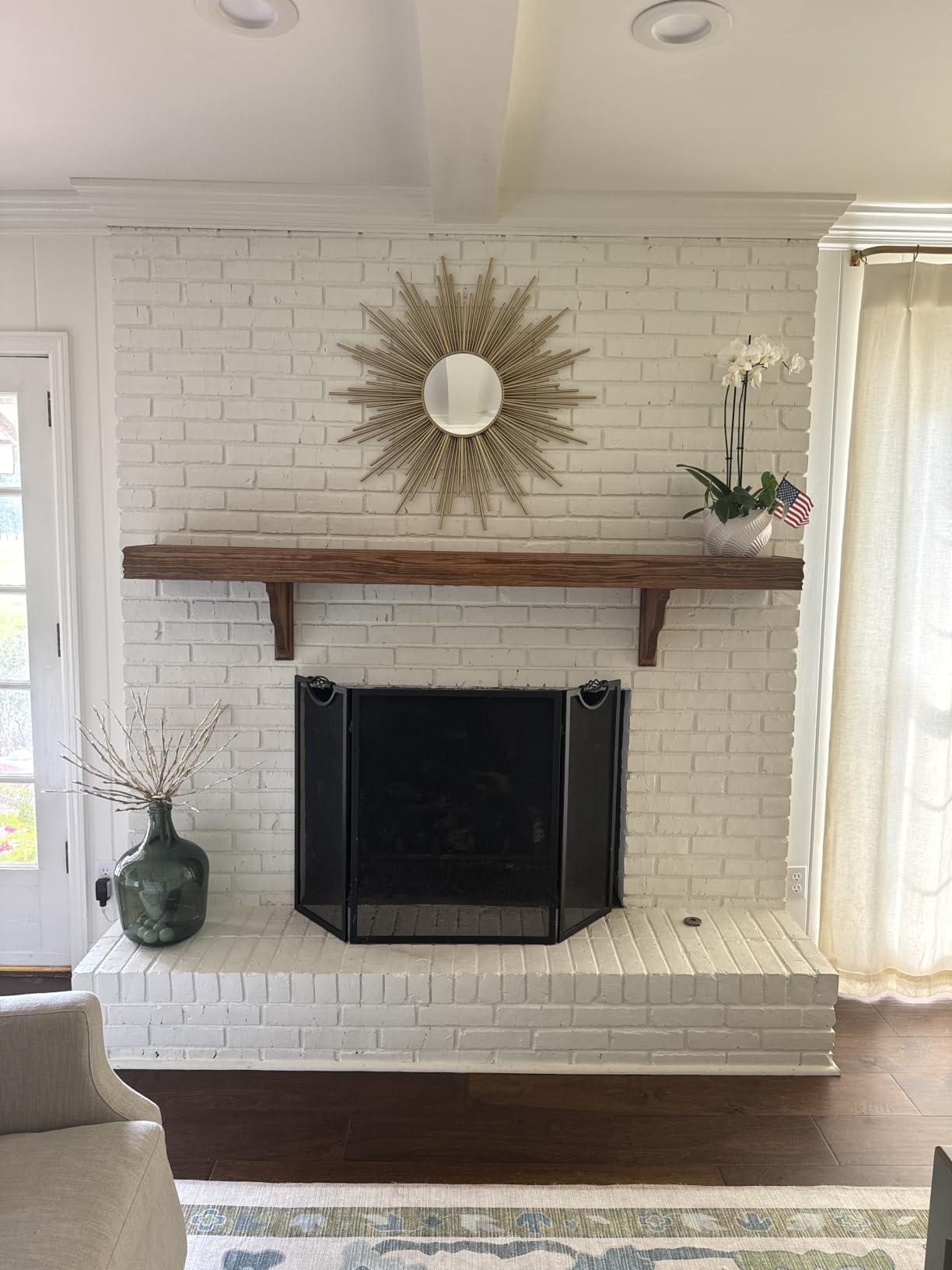 Henton Sunburst Wall Mirror - Gold customer photo 2