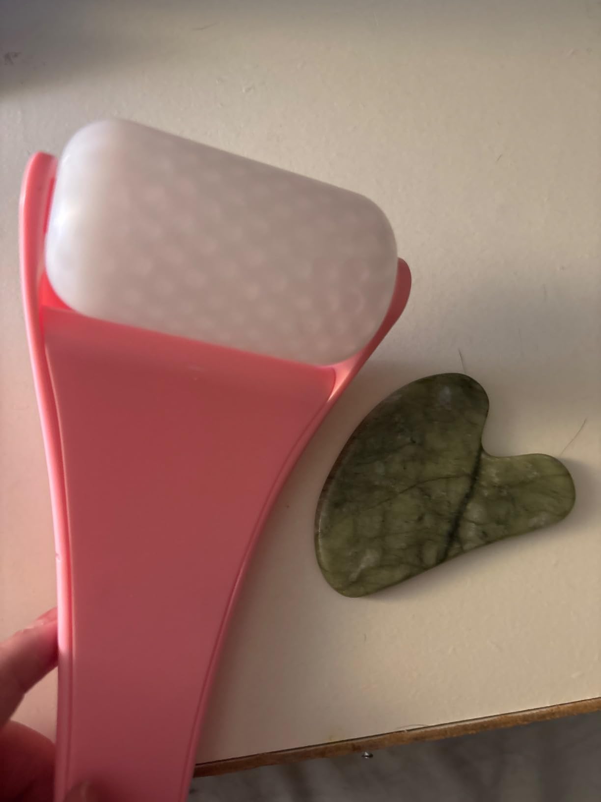 Gua Sha & Ice Roller for Face, Small Gifts, Facial Tools for Puffiness and Redness Reducing Skin Care Routine, Self Care Massage Gift for Women Men customer photo 1