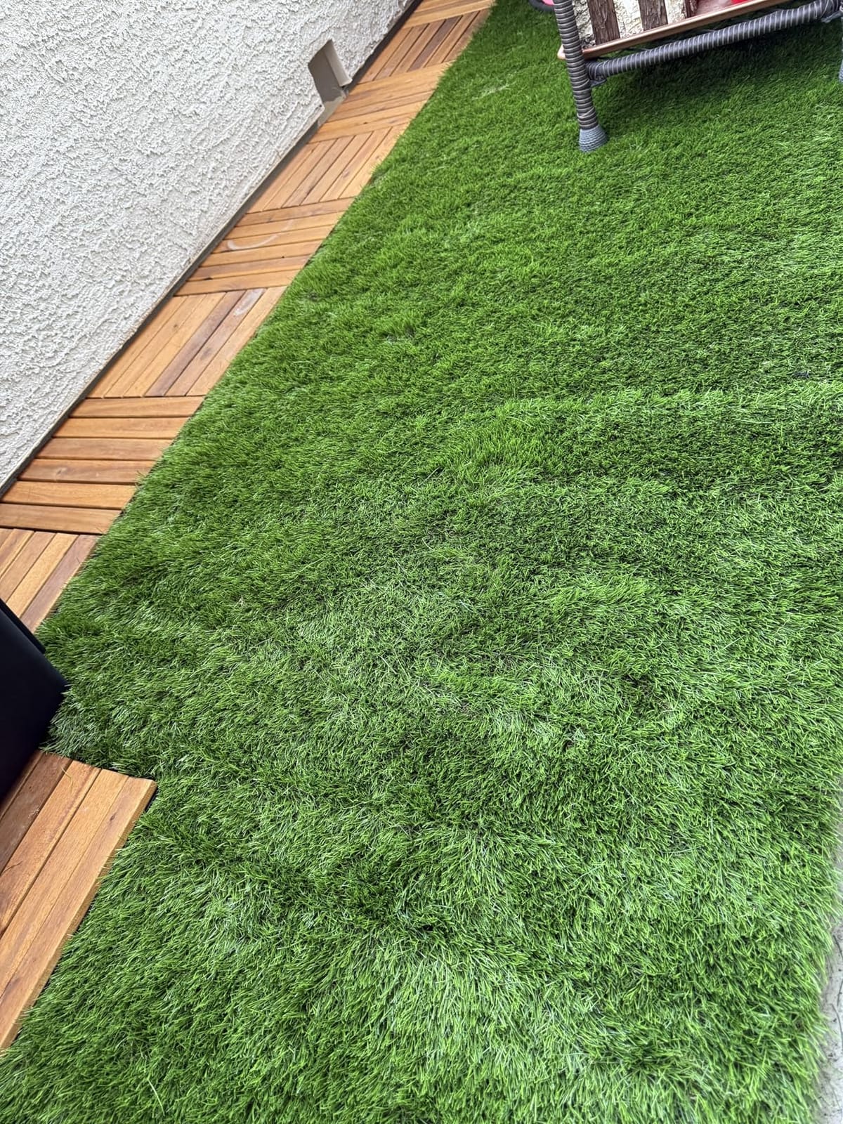 Artificial Grass Rug Outdoor Indoor 4FTX10FT Fake Grass Carpet Green Synthetic Grass Pet Turf Realistic Faux Grass Rug with Drain Holes for Garden Lawn Landscape Balcony Home Decor Patio customer photo 2