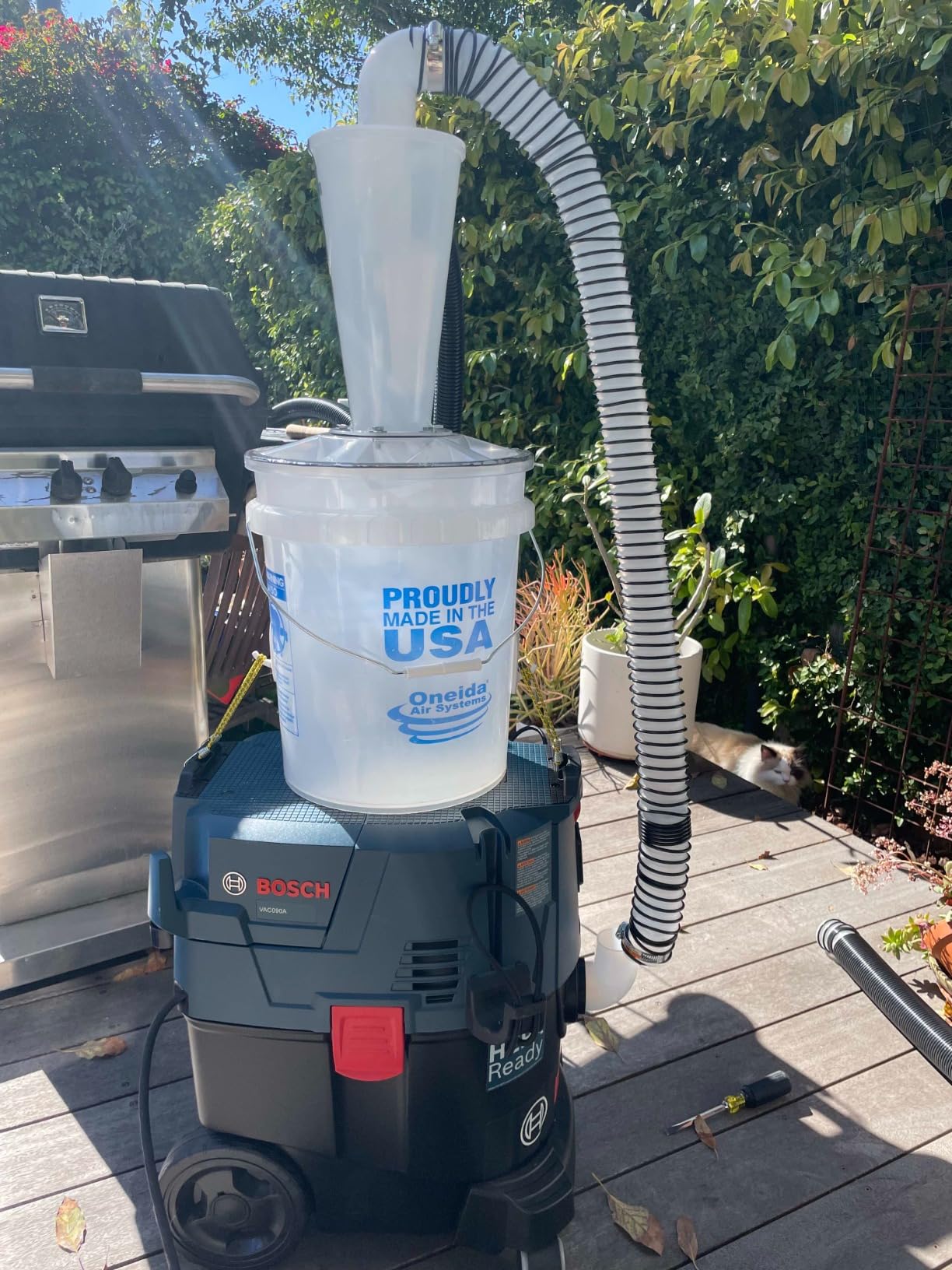 Oneida Air Systems Dust Deputy Deluxe Cyclone Separator Kit (5-Gal) customer photo 2