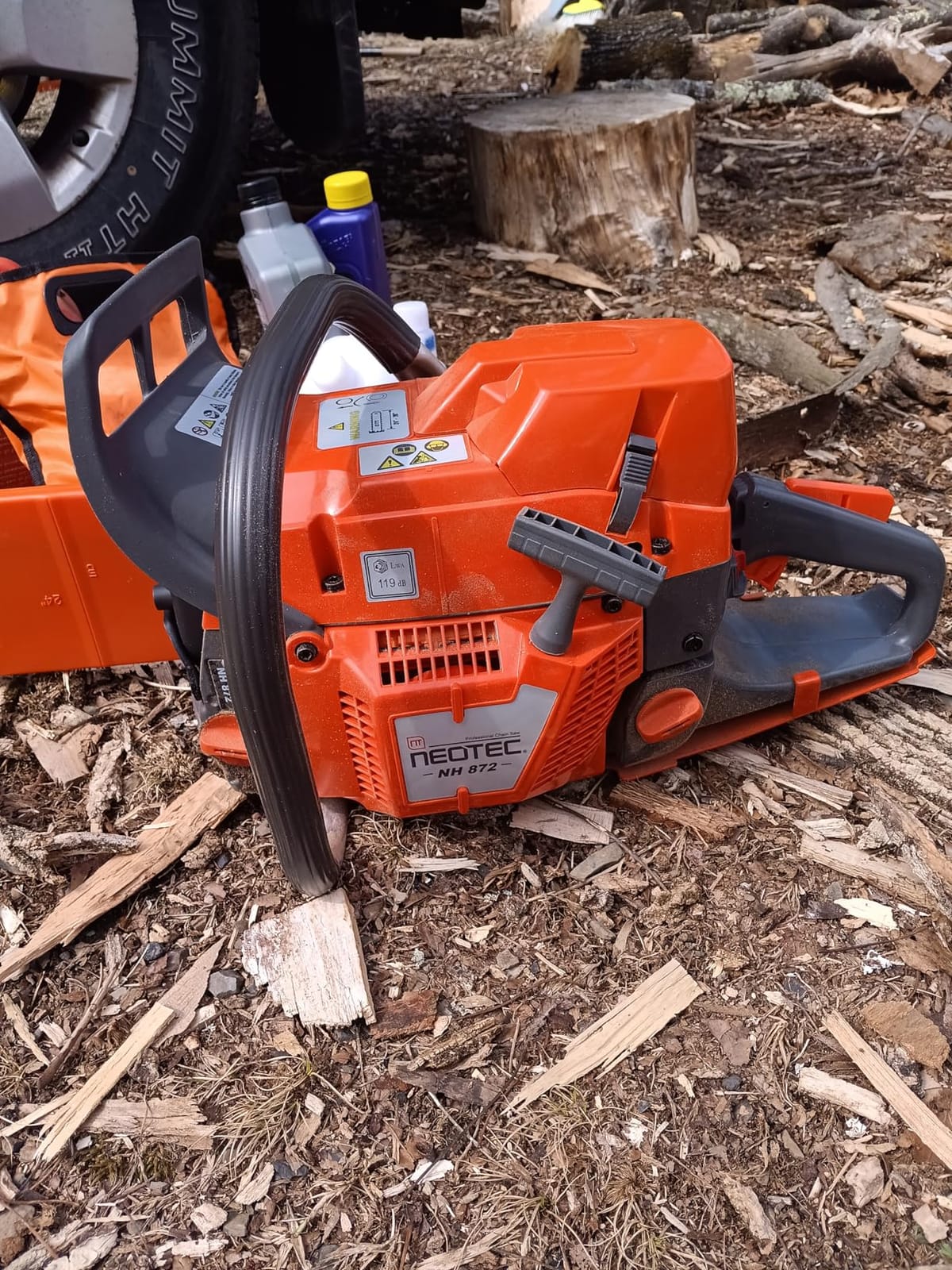 NEO-TEC NH872 28 Inch Gas Powered Chainsaw 71cc Gasoline Chain Saw Power Head 5.3HP Professional Chain Saw for Heavy-duty Forestry customer photo 1