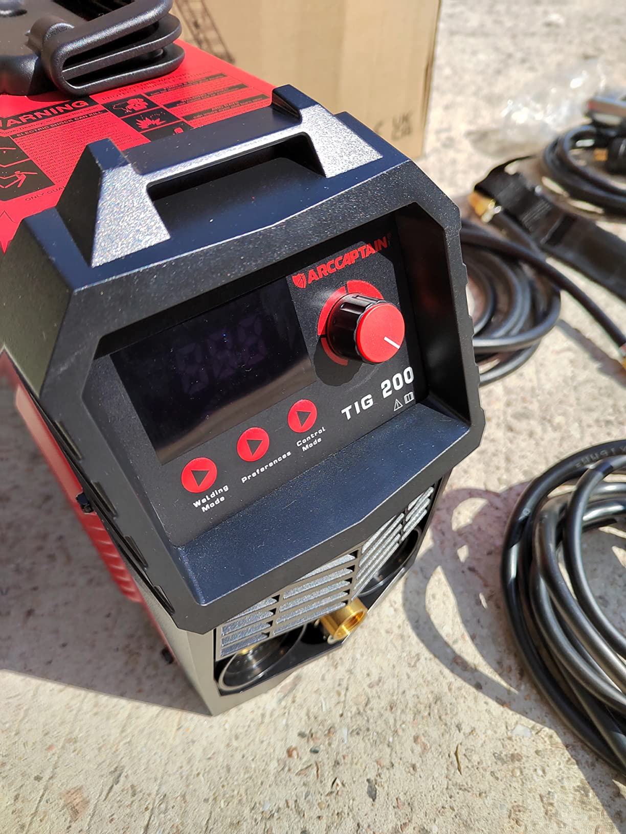 ARCCAPTAIN 200A TIG Welder, 110V/220V TIG/Stick 2 IN 1 Welding Machine | High Frequency DC TIG, 2T/4T Function / LED Digital Display / Includes Tungsten Electrode / Dual Voltage / TIG200 customer photo 1