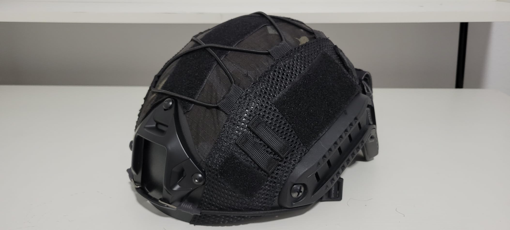 ACTIONUNION Tactical Airsoft Helmet with Cover for Paintball customer photo 2