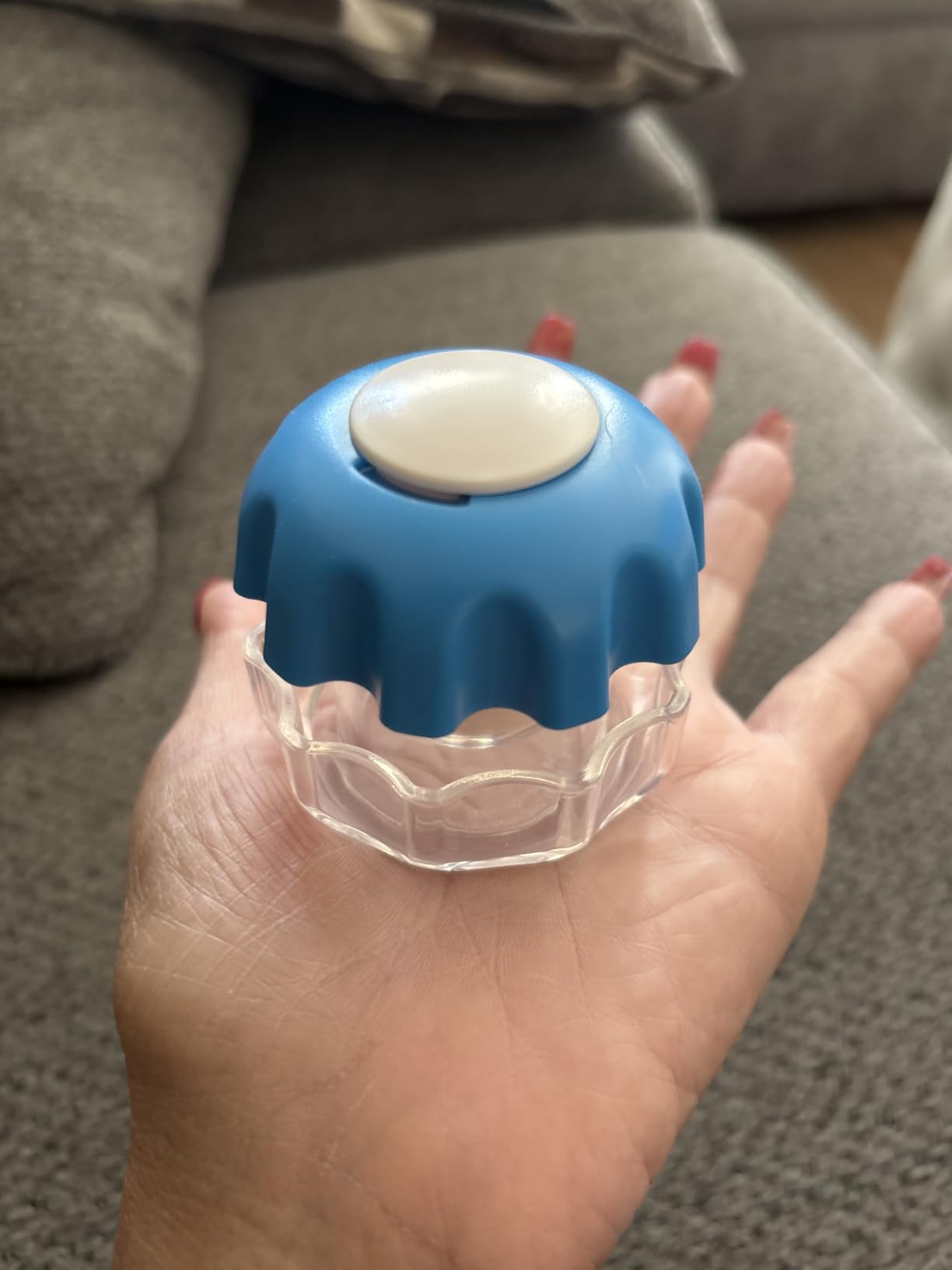 Ezy Dose Pill Crusher & Tablet Grinder, Storage Compartment, Small, Blue | Crushes Medications into Fine Powder, Easy-to-Use Design, BPA Free customer photo 1