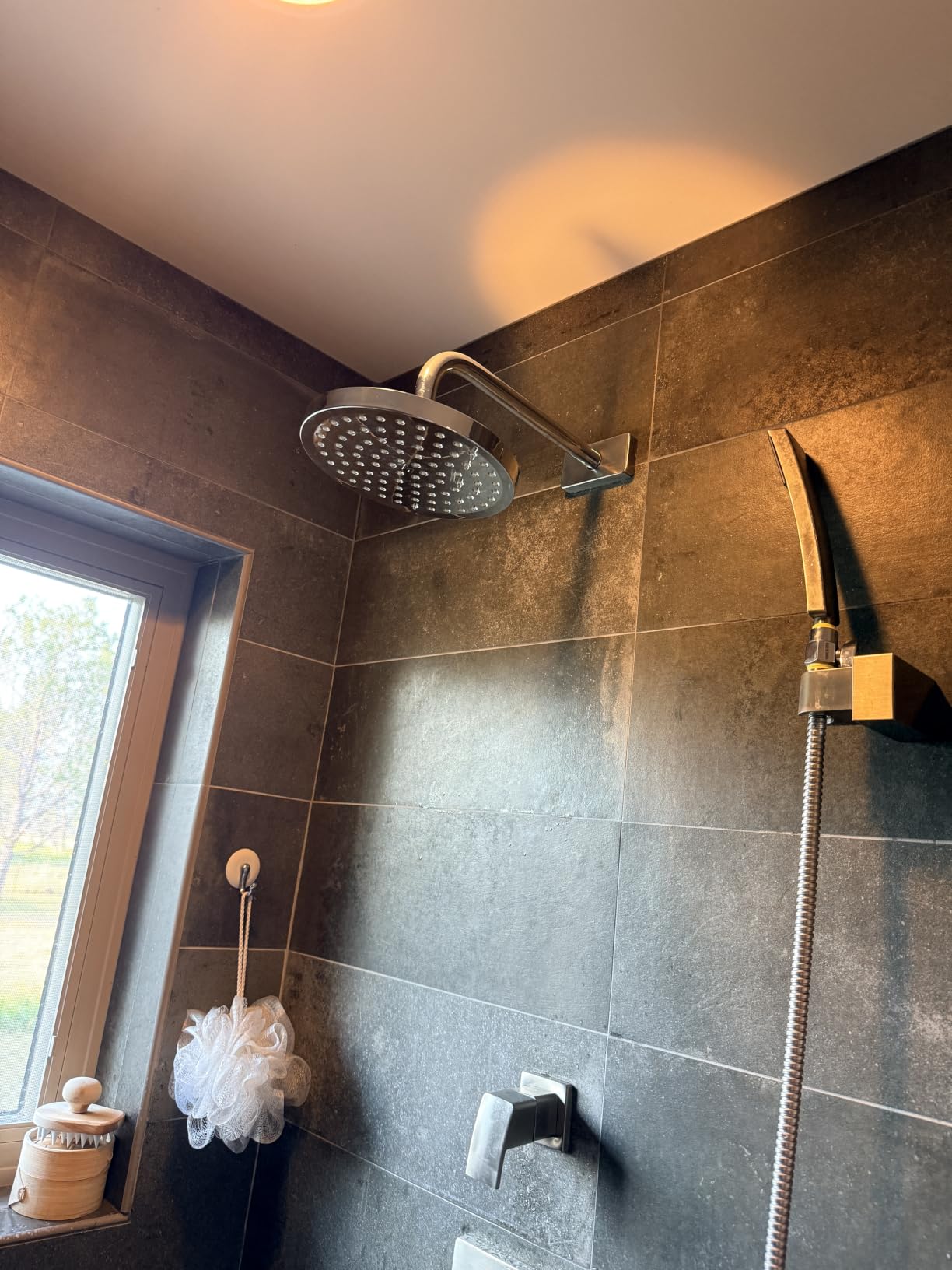 SparkPod Rain Shower Head, 8 Inch Round, Midnight Black Matte Finish customer photo 1