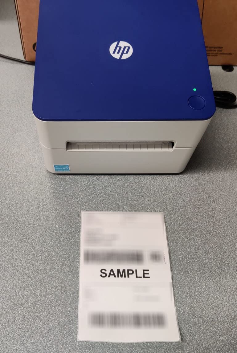 HP Shipping Label Printer, 4x6 Commercial Grade Direct Thermal, Compact & Easy-to-use, High-Speed 203 DPI, Barcode Printer, Compatible with Amazon, UPS, Shopify, Etsy, Ebay, ShipStation & More customer photo 1