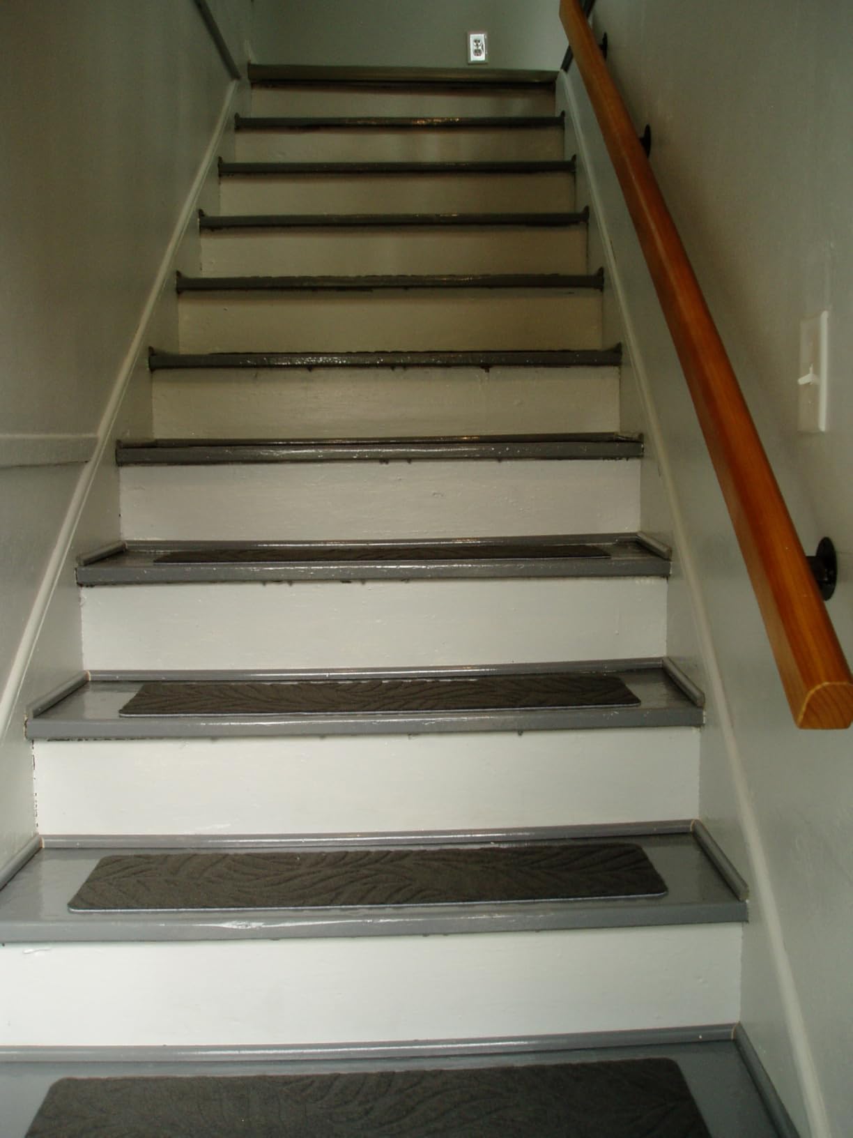 Wooden Handrails, 1-20ft Non-Slip Staircase Handrail, for Home Garden Corridor Lofts Kindergarten Guardrail Decking Railings, Wall Mounted Barrier-Free Staircase Grab Bar for Elderly (Size : 2ft) customer photo 1