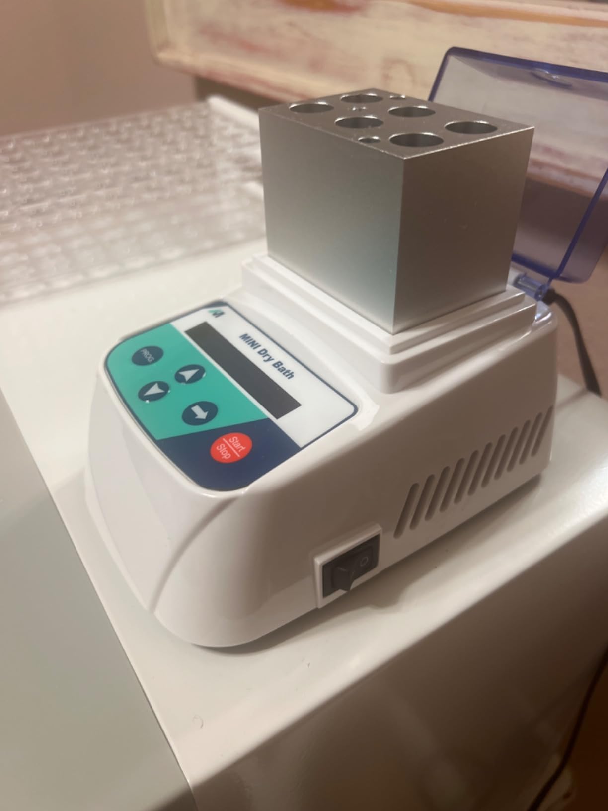 Mini Gel Heating Machine for PRP PPP Gel Heating Plasma Making | Temperature 5 to 100C, Dry Bath Incubator with a 6 * 5ml Block customer photo 2