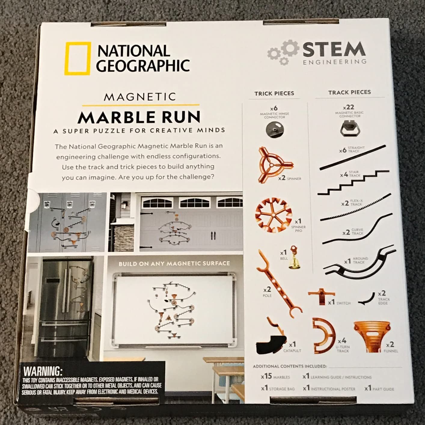 National Geographic Magnetic Marble Run STEM Building Set for Kids customer photo 1