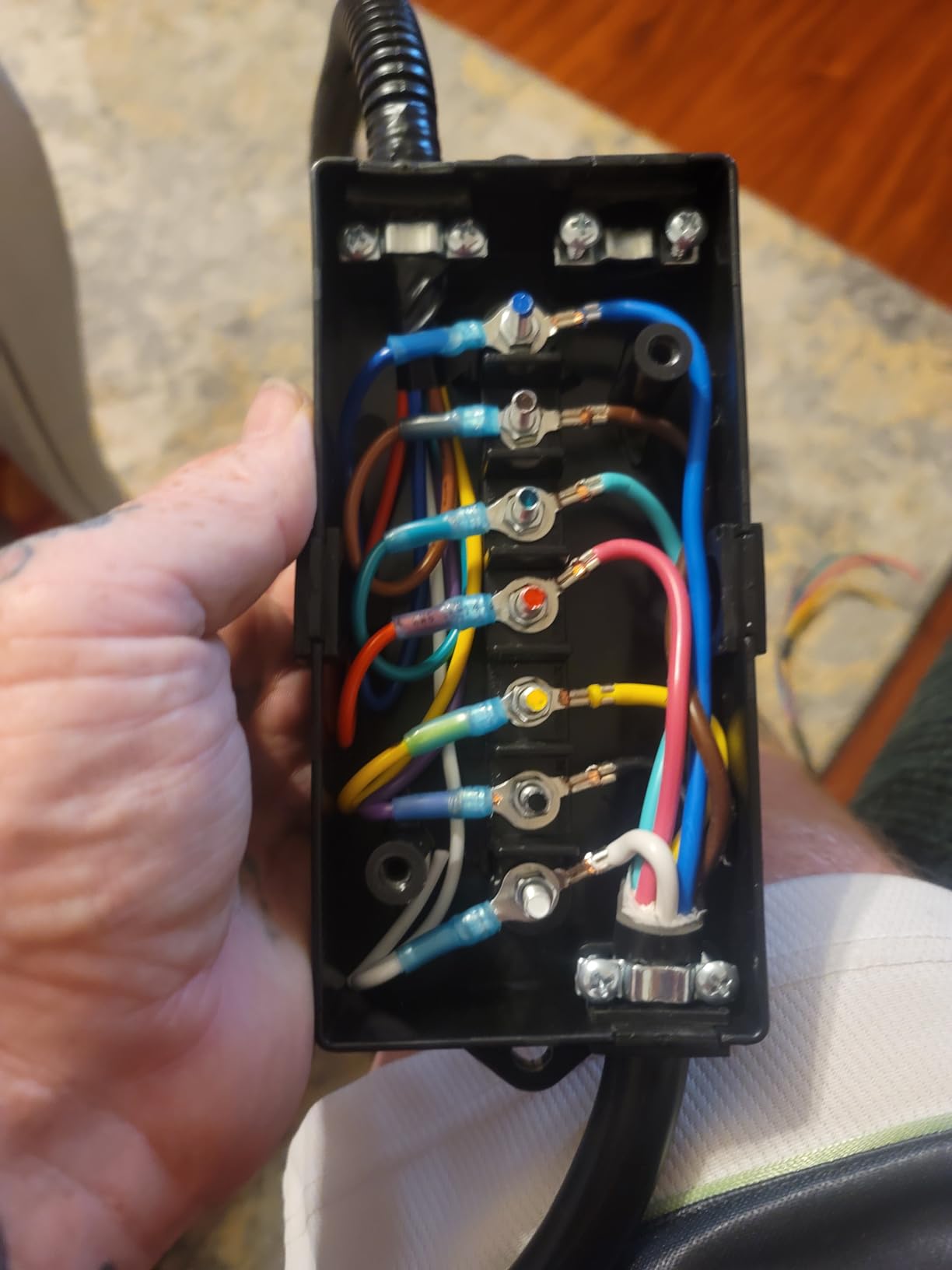CheeMuii 8FT 7 Way Trailer Wiring Harness Kit & Junction Box 7 Trailer Cord customer photo 1