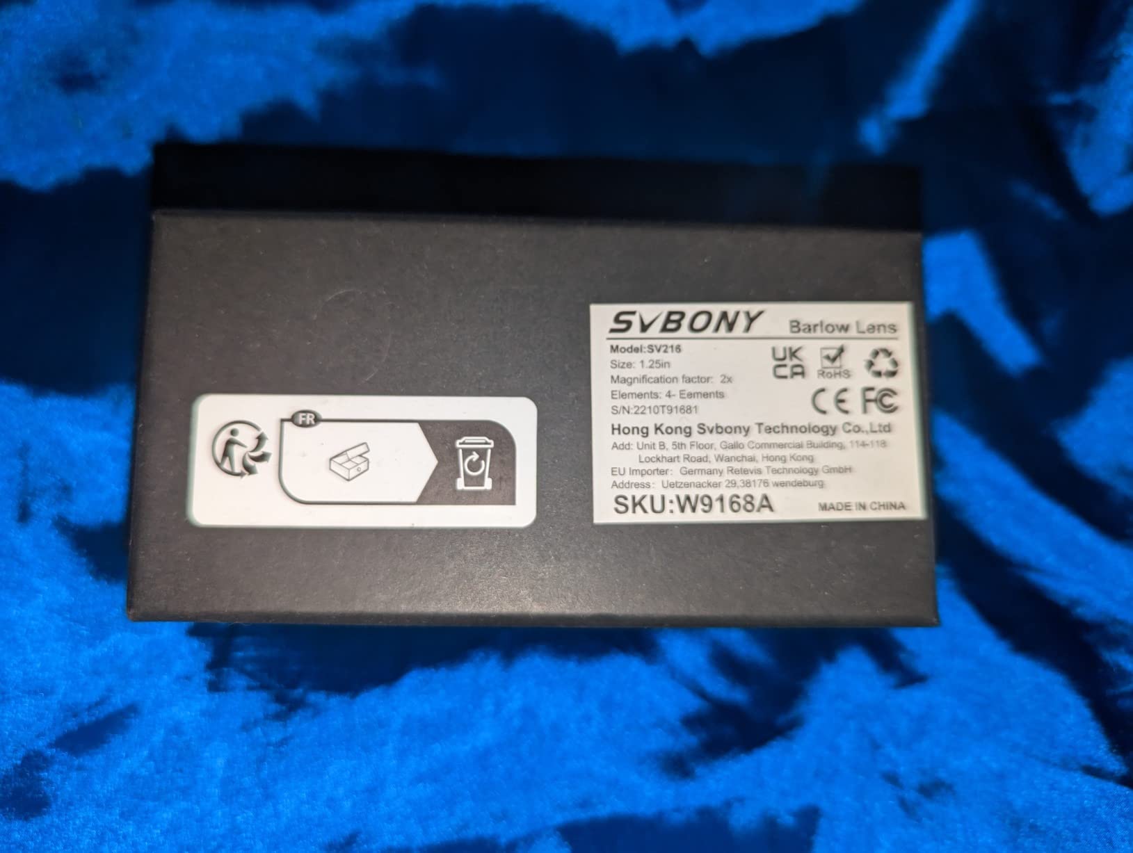 SVBONY 216 2X Barlow Lens, 1.25