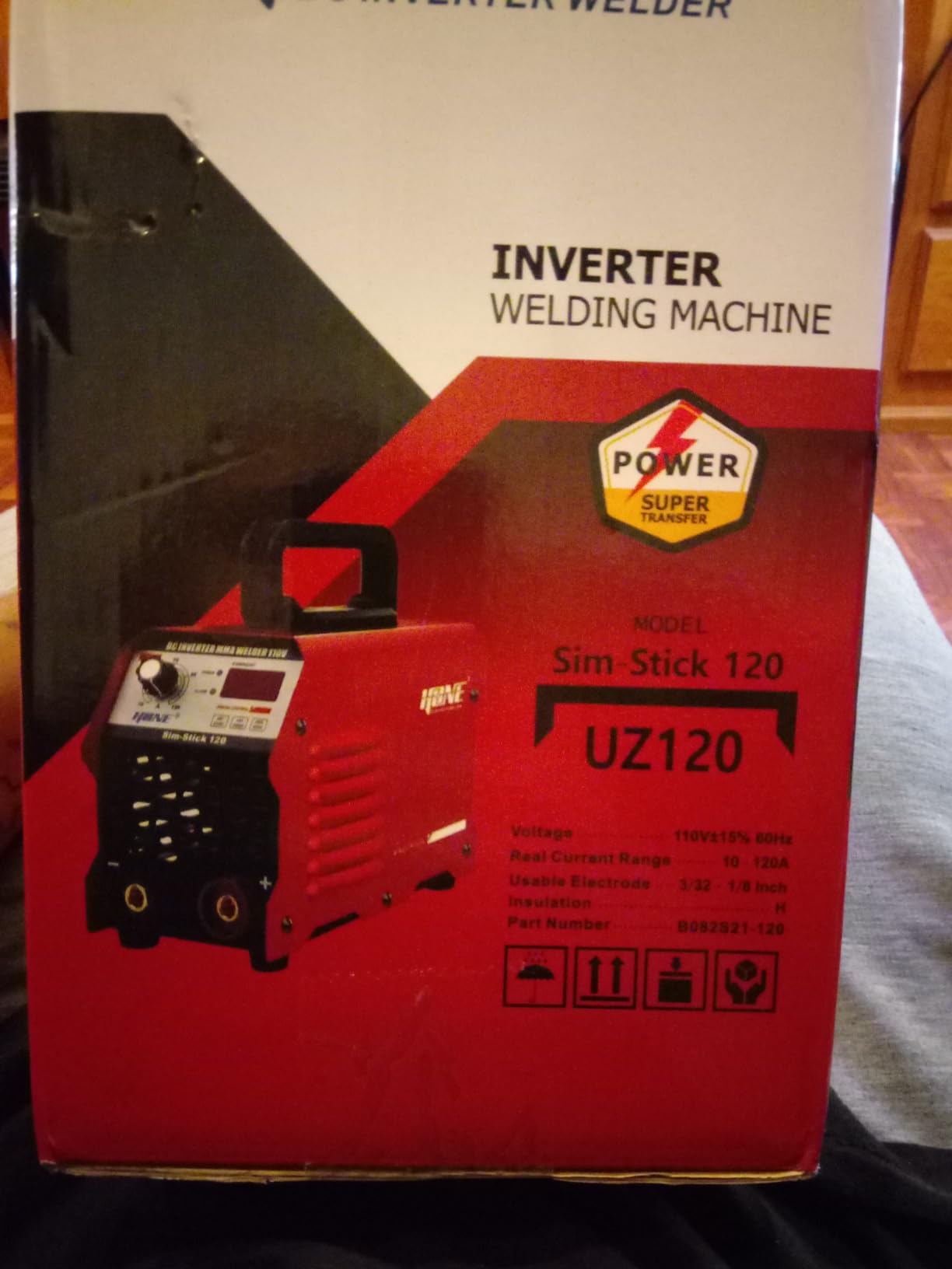 HONE Stick Welder 110V, Actual 120Amp Smart Hot Start Arc Force Anti-Stick Mini Portable Welding Machine, Digital IGBT Inverter LCD Display ARC Welder, High Efficiency for Welding Rod 1/16-1/8-Inch customer photo 1