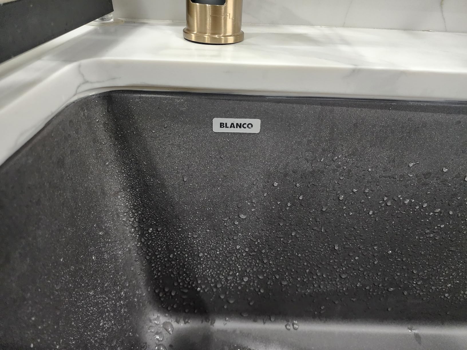 BLANCO 443108 Diamond Silgranit Super Single Undermount Kitchen Sink, 33.5