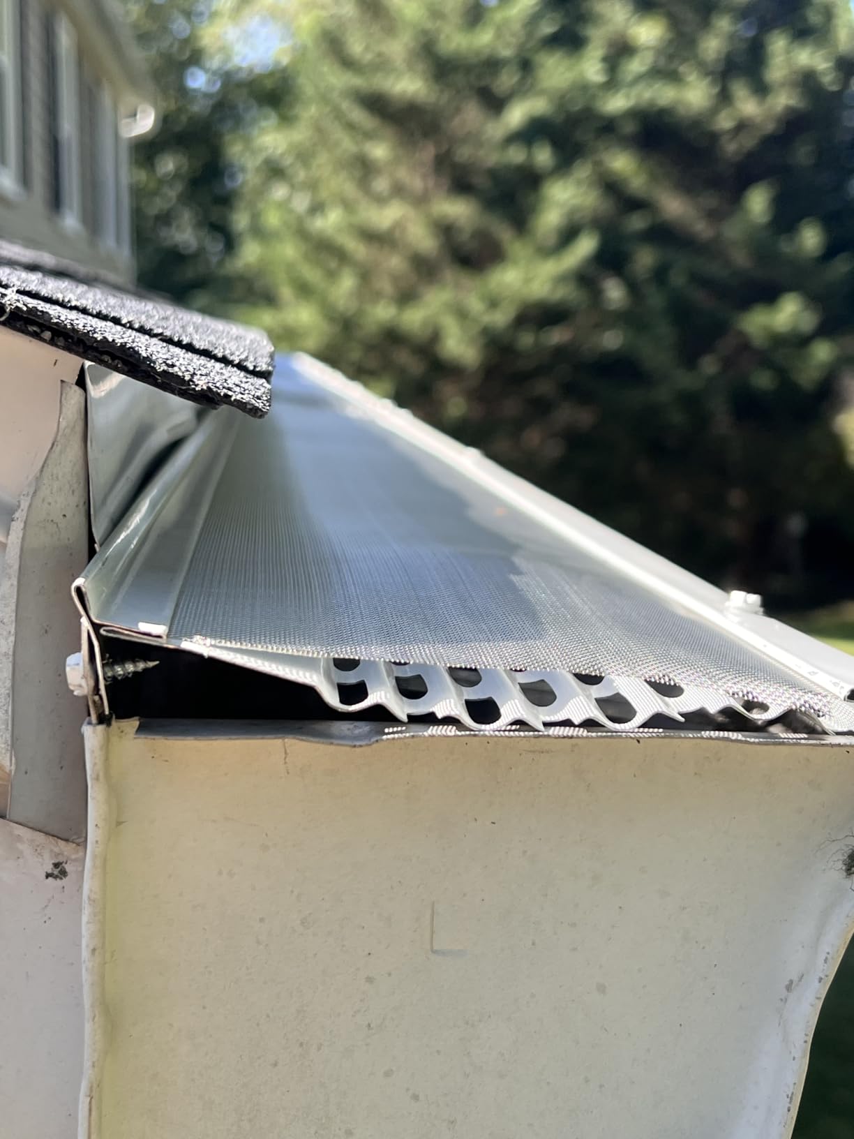DIY Gutter Guards, 5 Inch, 48 FT, Stainless Mesh, White customer photo 1
